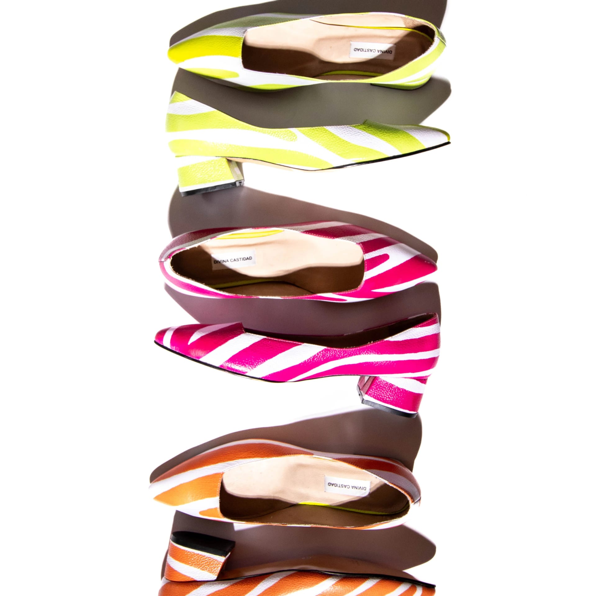 Midi Zebra Green Heels - imagen 2