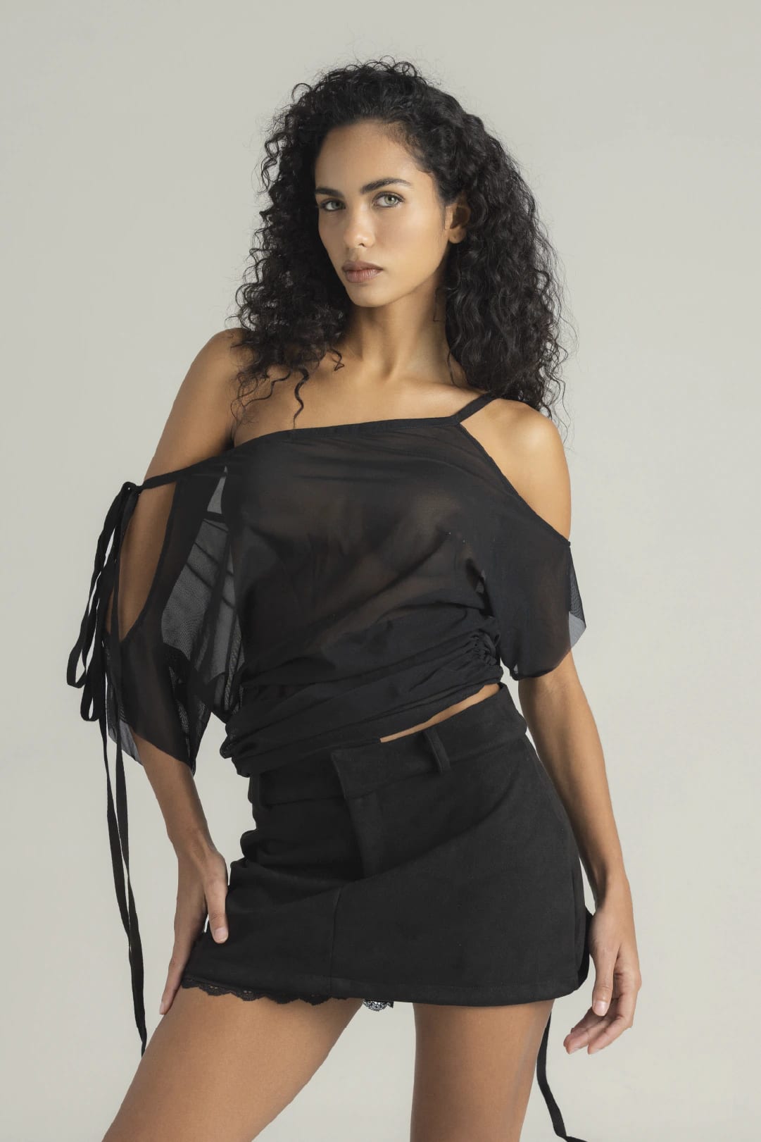 FALDA SHORT VICTORIA NEGRO - imagen 4