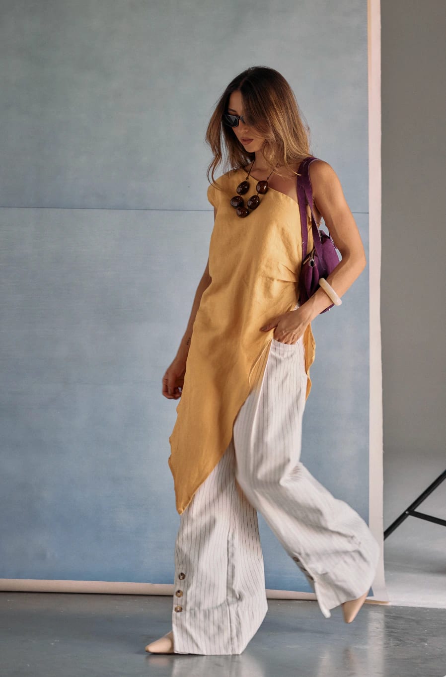 Tecoma Tunic Top de lino - imagen 3