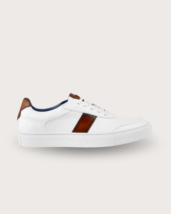 Sneaker Pisa Bianco-Caramelo - imagen 1
