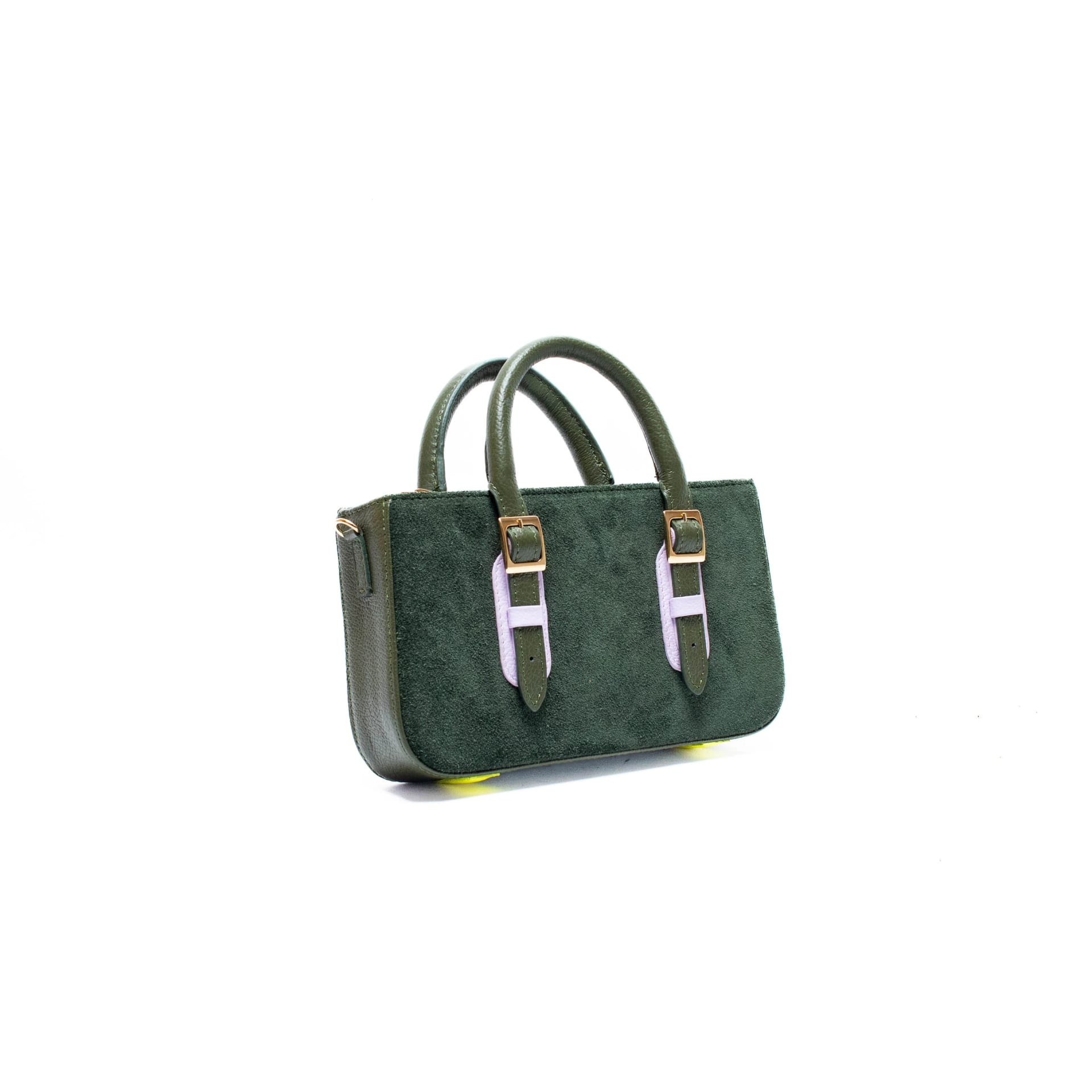 LOVELY BAG MICRO - Verde Botella x Malva - imagen 3