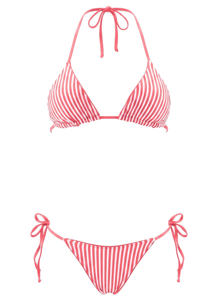 Maaji Radiant Pink Balmy Sliding Triangle Bikini Top - imagen 9