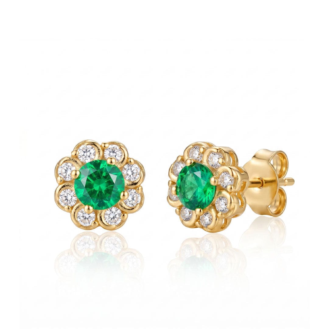 Aretes Dalia Esmeralda - imagen 1