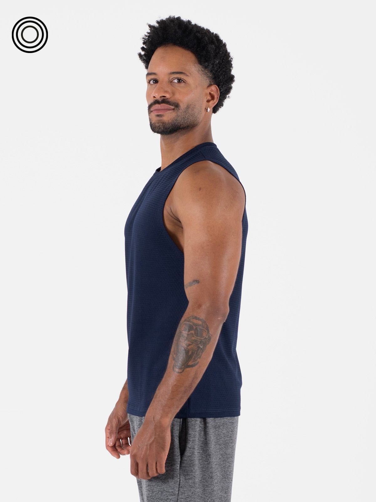 Camisilla hombre panal azul oscuro - imagen 2