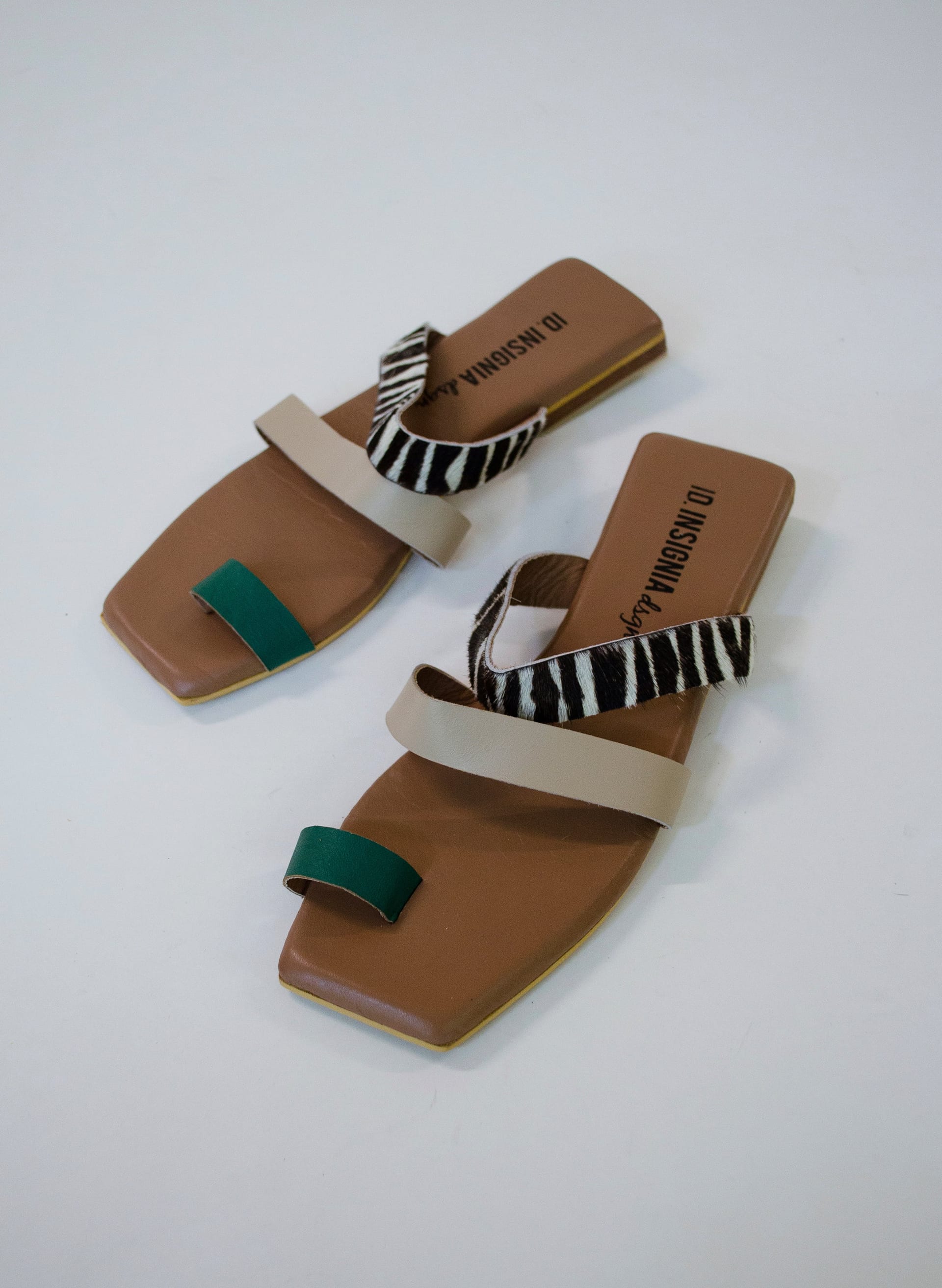 The Ocaso sandal | verde/taupe - imagen 4