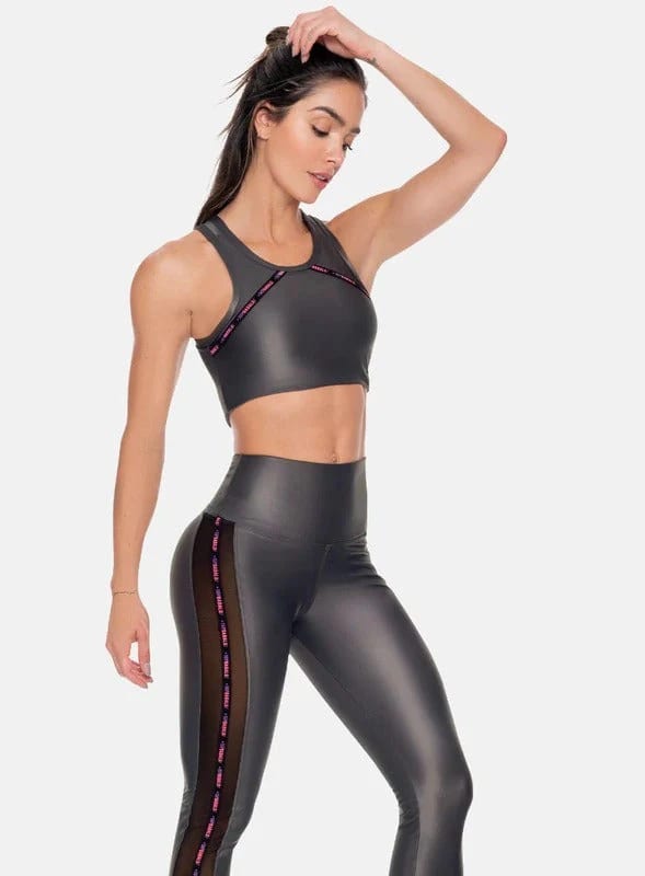 TOP DEPORTIVO TELA APARIENCIA CUERO - PRECIO ESPECIAL - imagen 2
