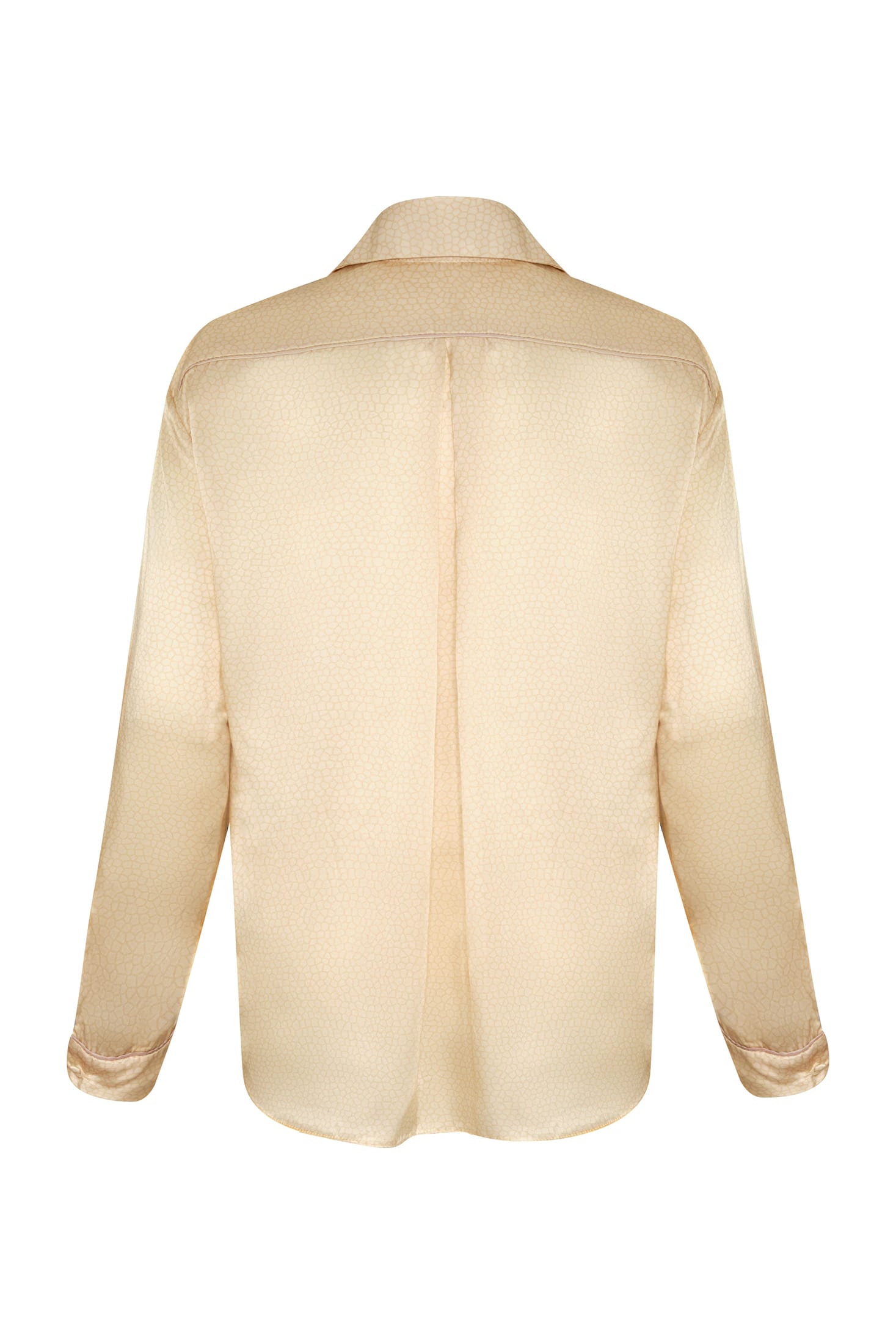 Andalucía Satin Silk Shirt / Butter Reptile - imagen 3