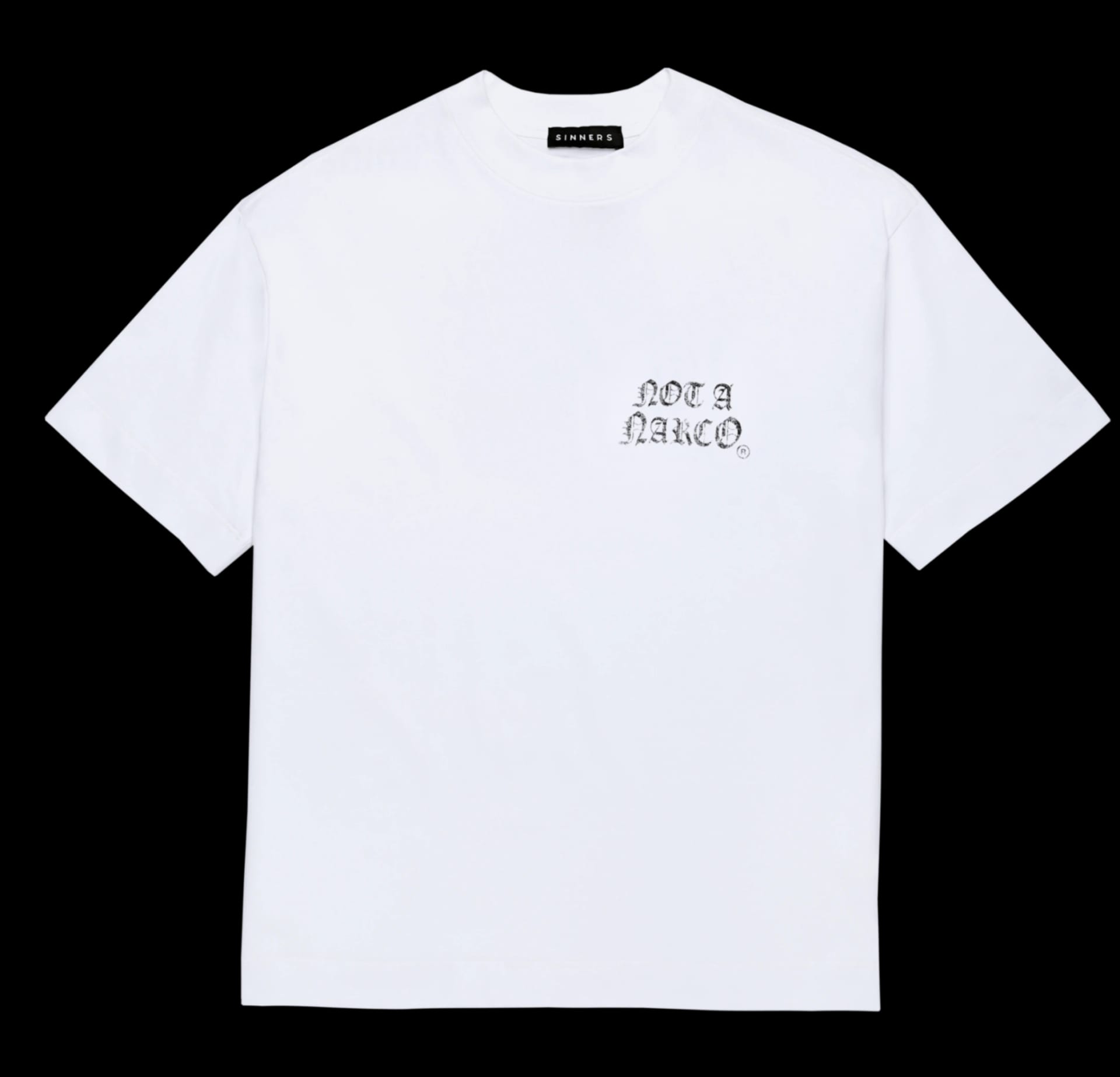 NOT A NARCO FW25 WHITE T-SHIRT - imagen 1