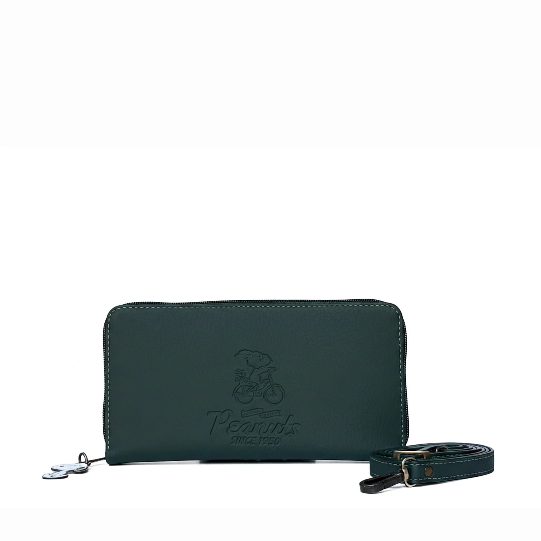 Billetera manos Libres para Mujer Polonia Verde con Cargadera Snoopy - imagen 1