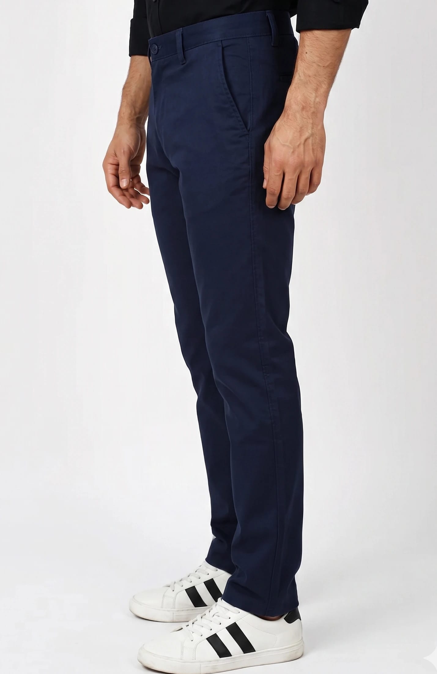 PANTALÓN DRILL AZUL OSCURO PARA HOMBRE - imagen 2