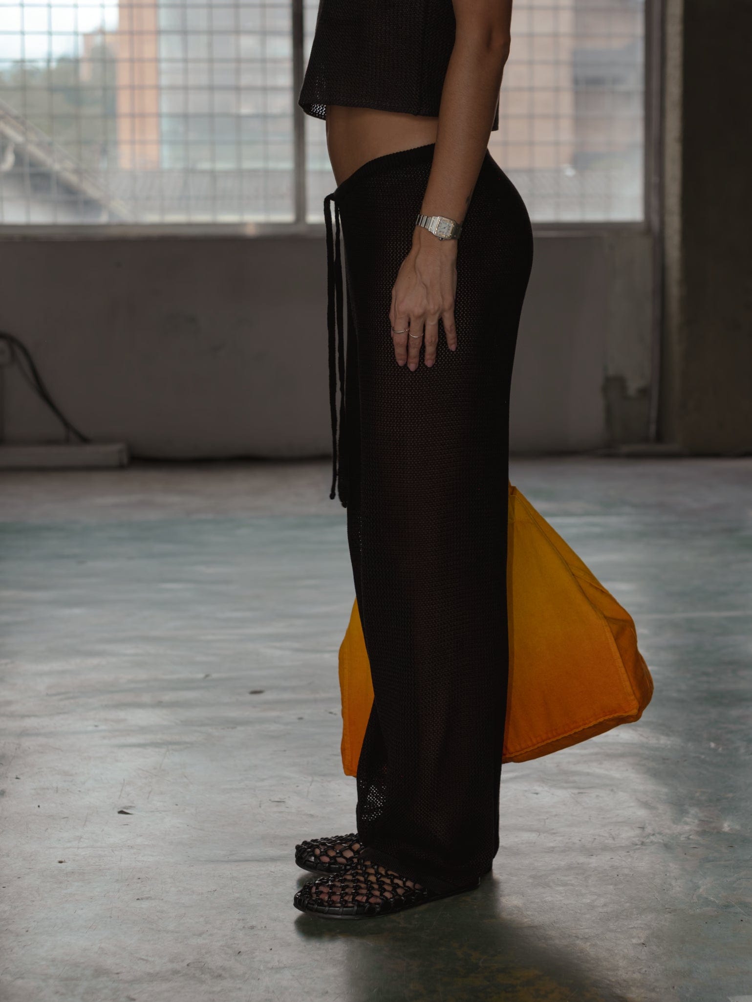 CLASSIC KNIT PANT - BLACK - imagen 5