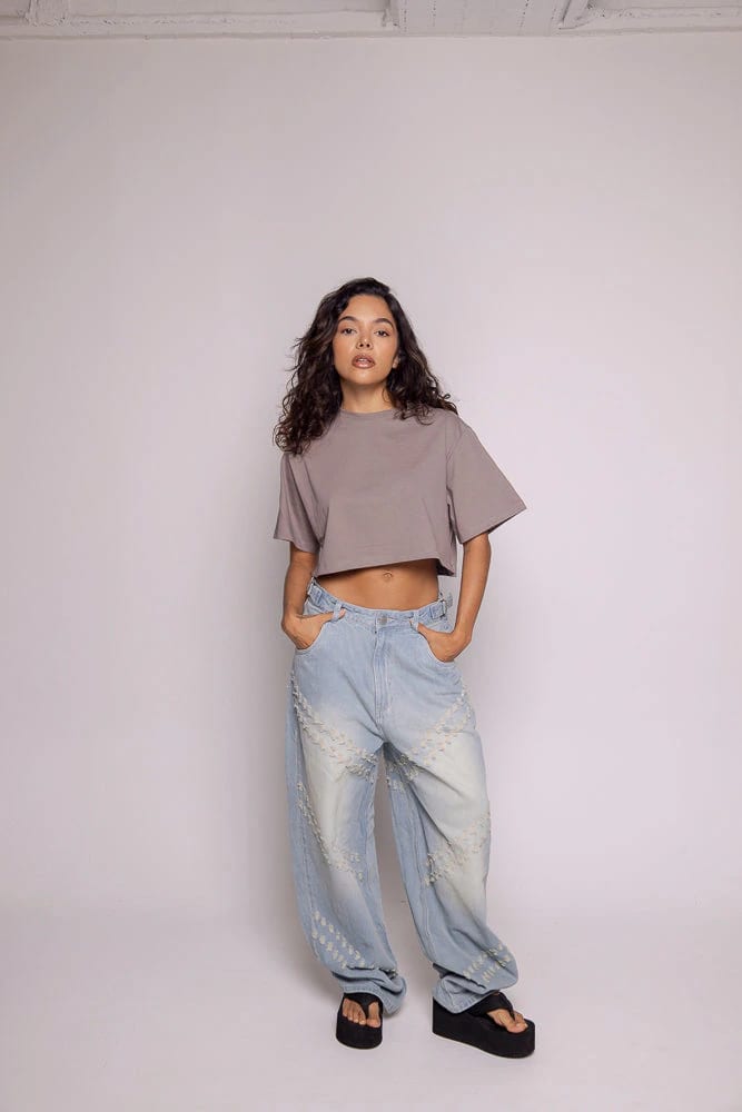 CropTop Basic Motion-Gris - imagen 2