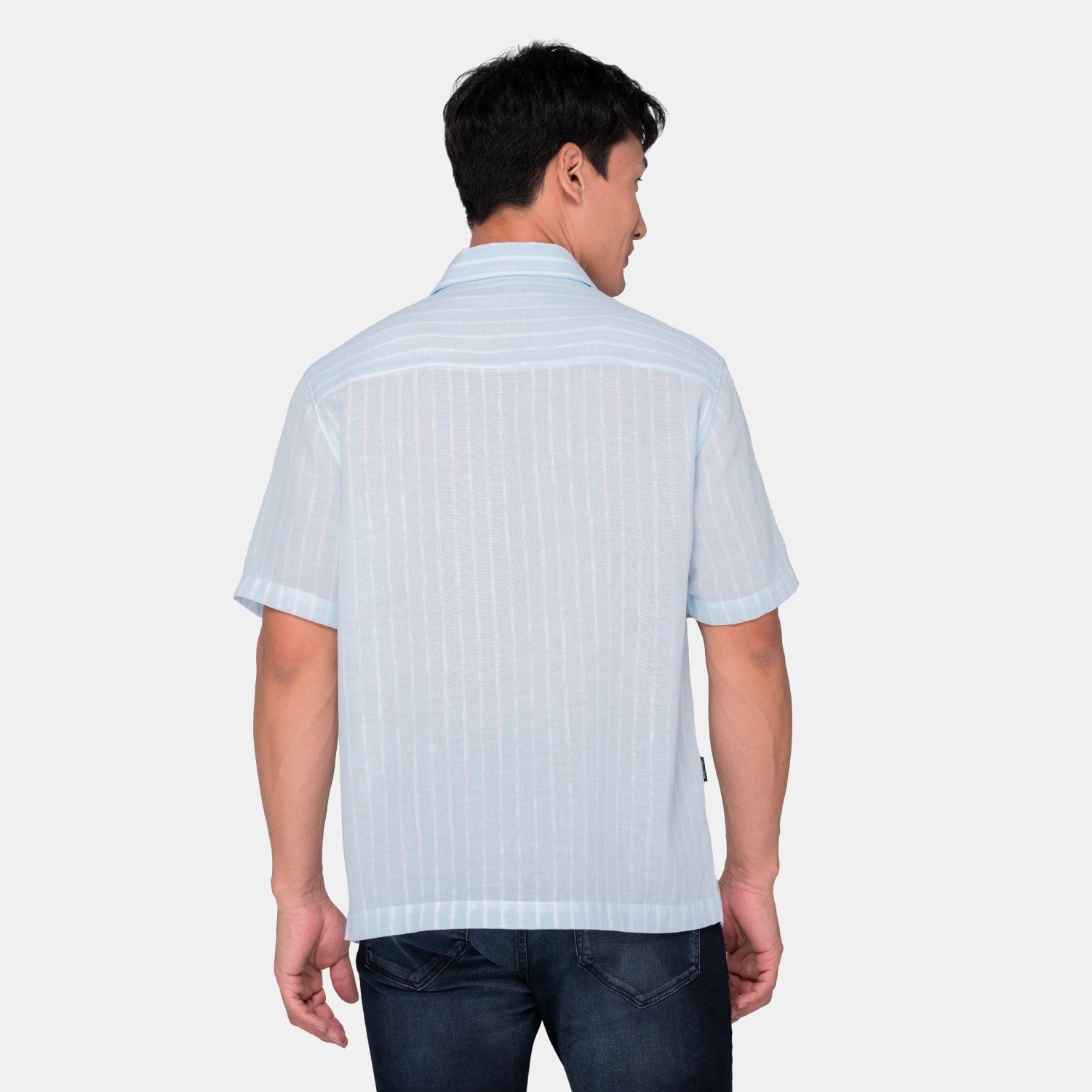 Vertical Stripes S/S Shirt Light Blue - imagen 9