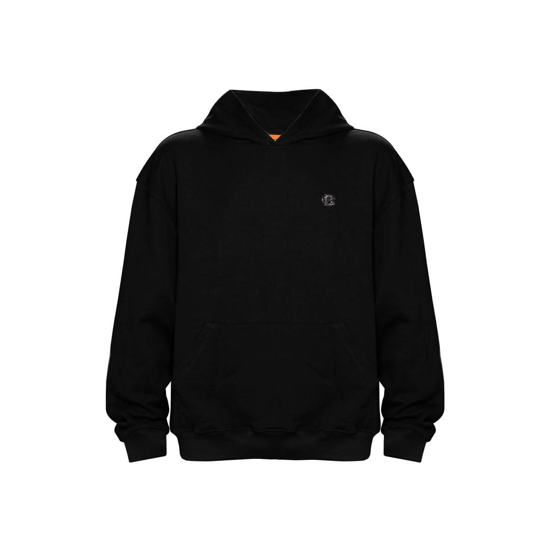 Buzo Hoodie Oversize Negro | Basics Chrome - imagen 1