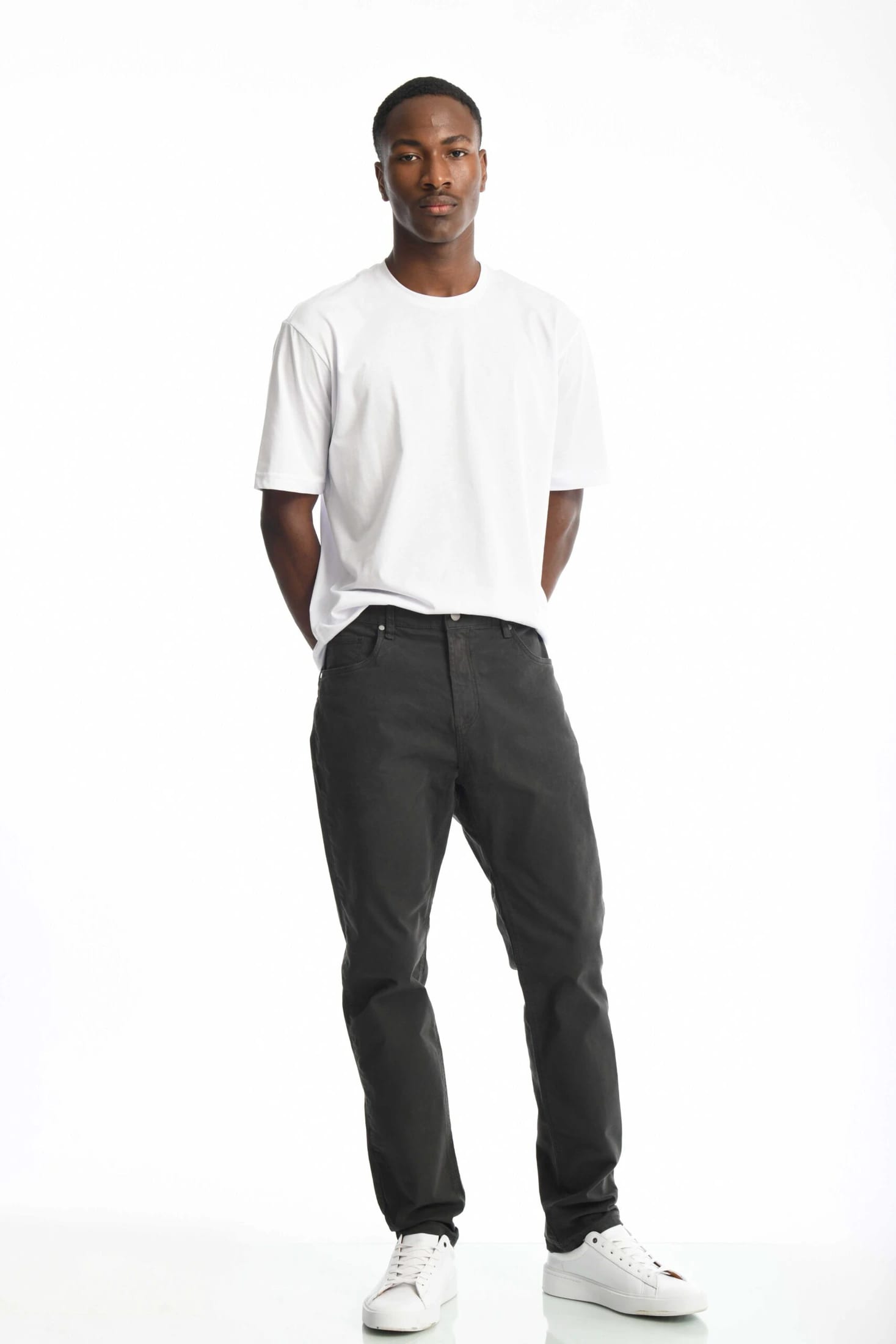 Pantalón Classic Dril 5 Bolsillos Gris Oscuro - imagen 1