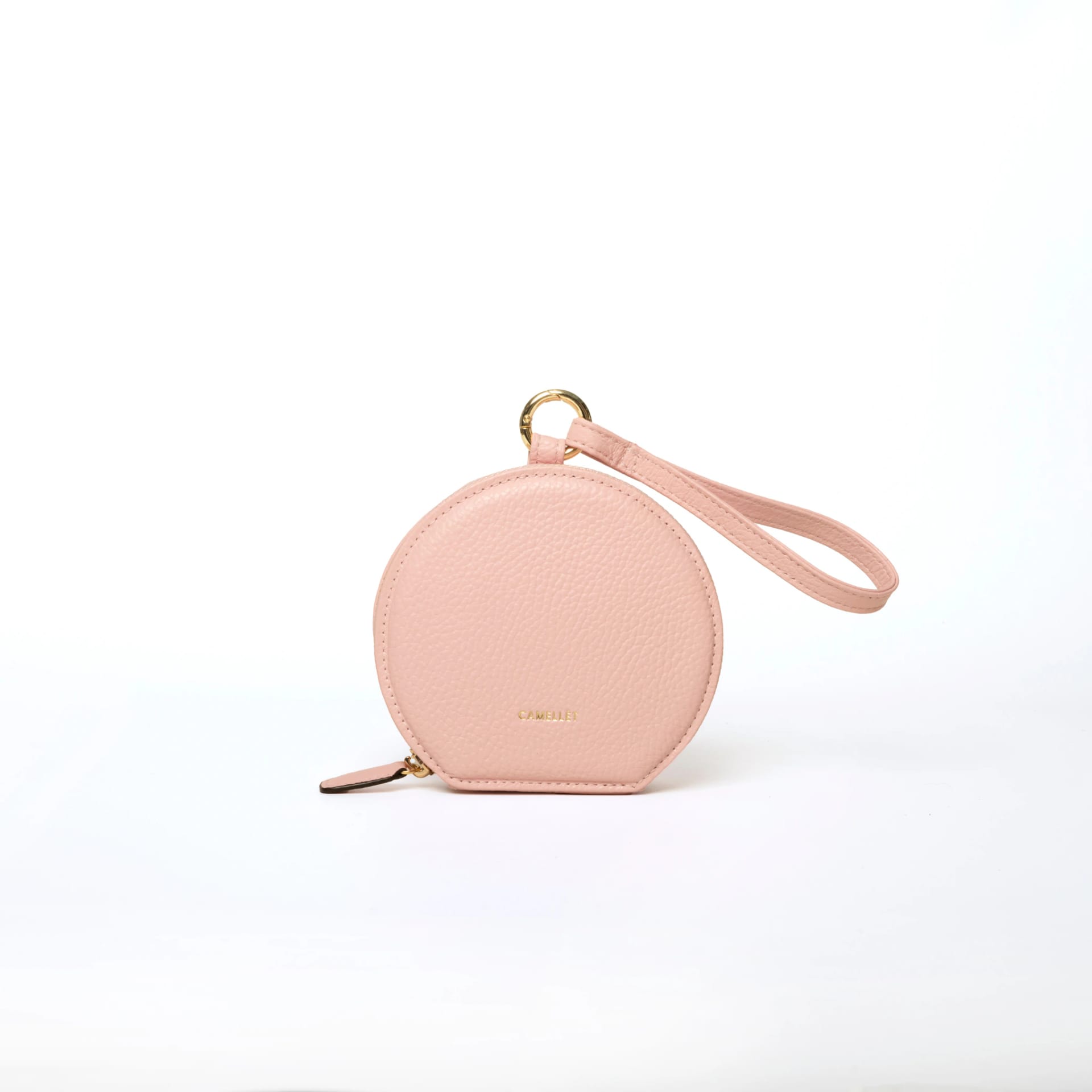 SCOOP LARGE rosado pastel con Strap dorado - imagen 2