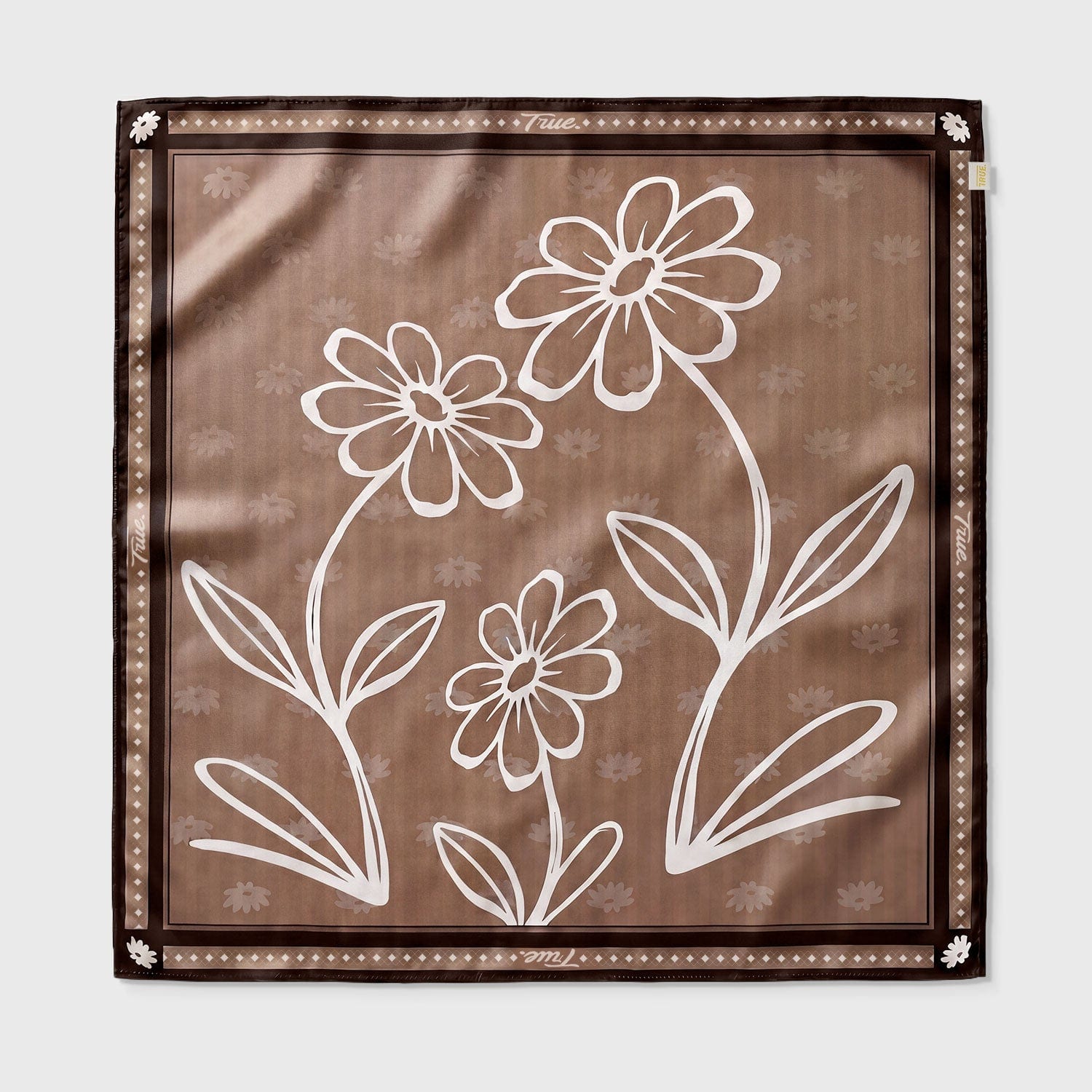 Flowers Bandana - Beige - imagen 1