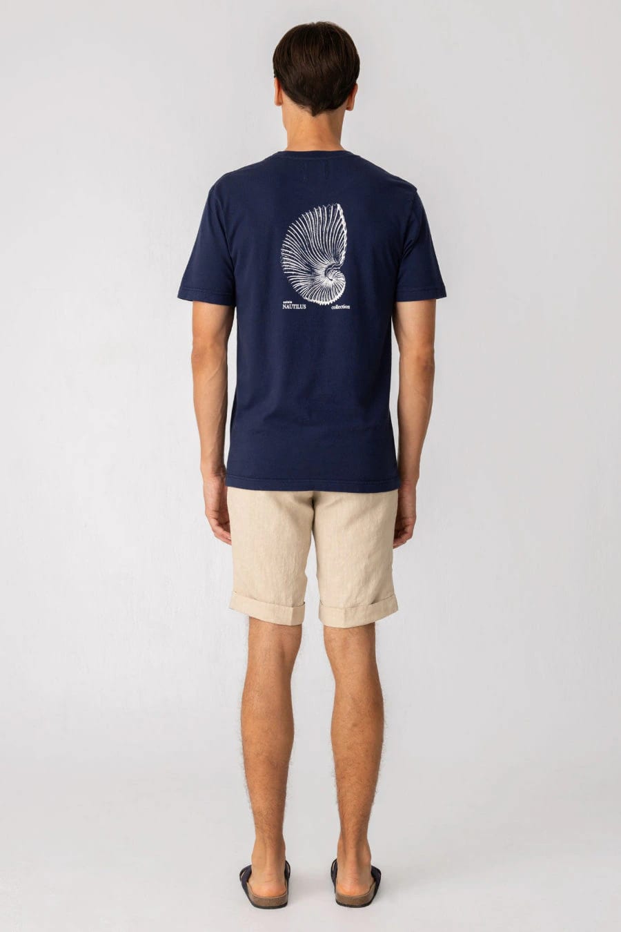 Men's cotton t-shirt navy albatros - imagen 2