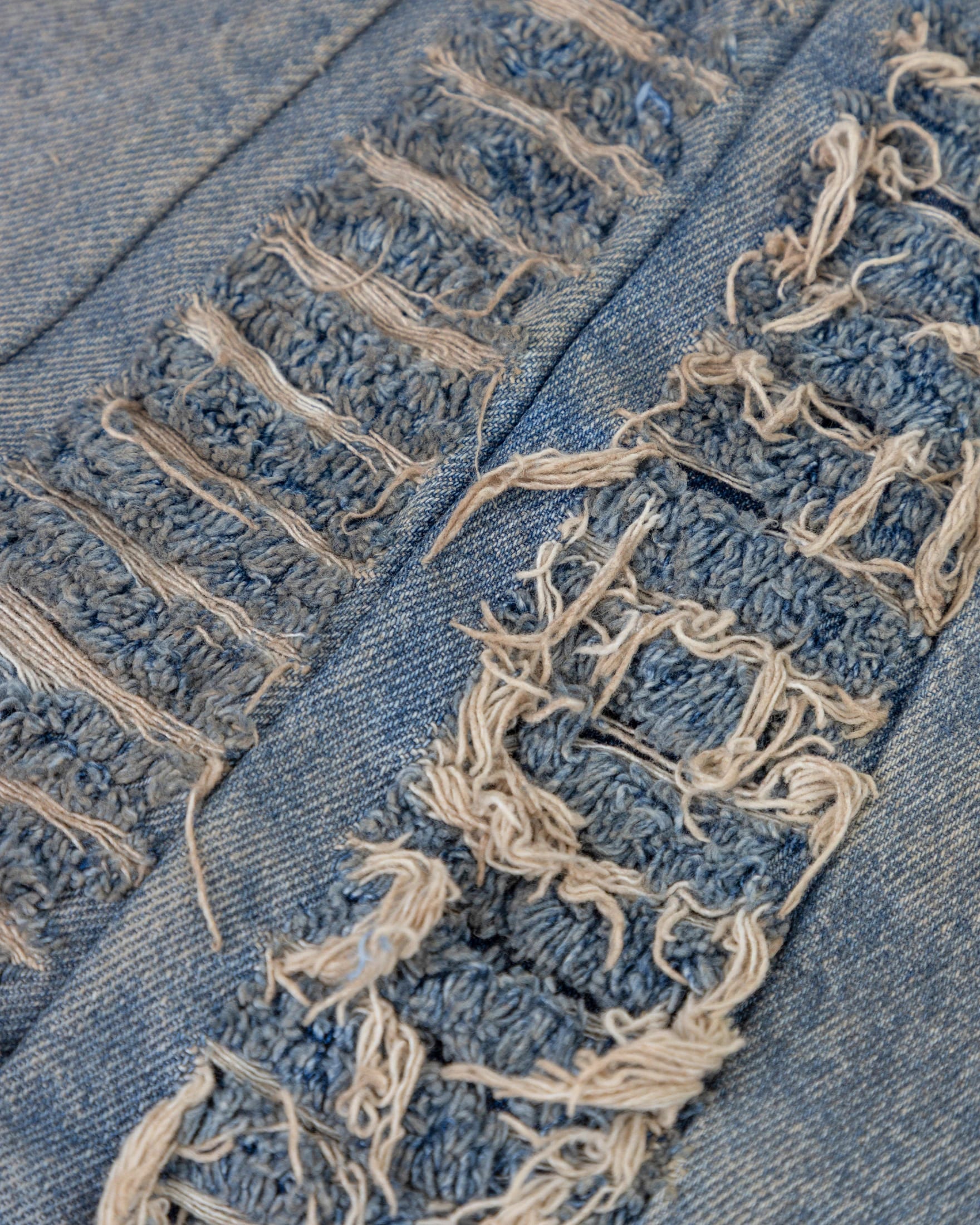 W Santa Union Basic Ripped Skirt Dirty Blue - imagen 4