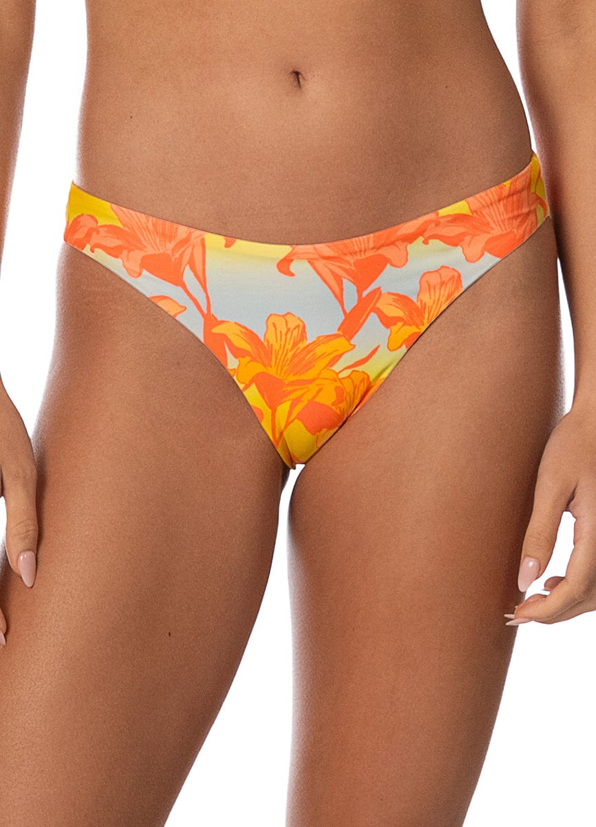 Maaji Golden Lily Sublimity Regular Rise Classic Bikini Bottom - imagen 2