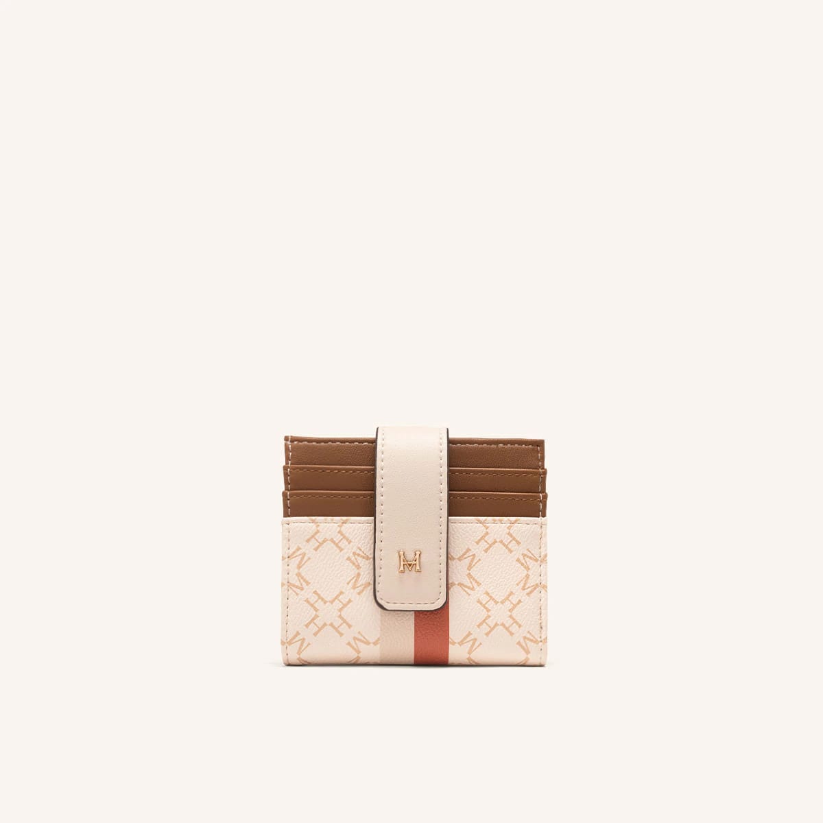 Tarjetero Broche Kai Beige Kroma - imagen 1