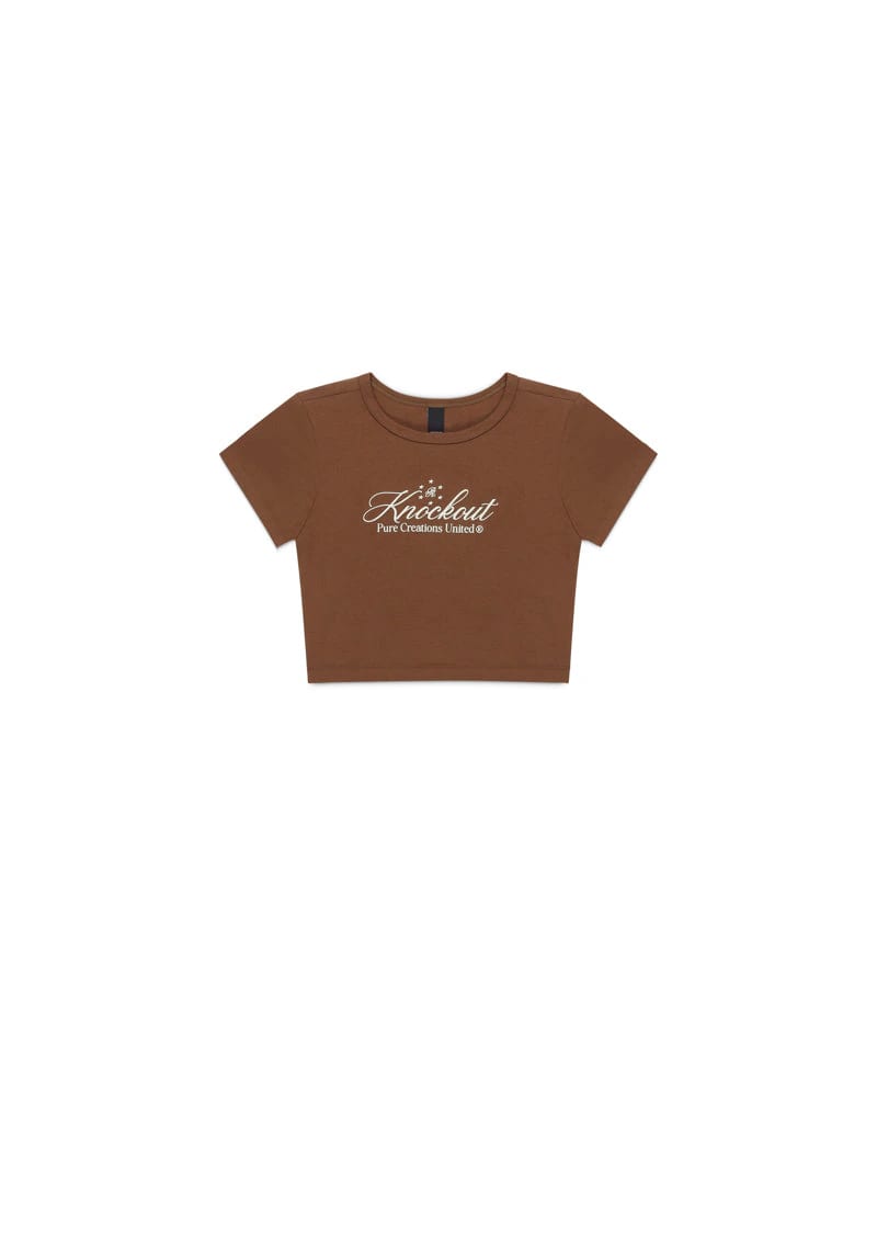 Knockout brown baby tee - imagen 1