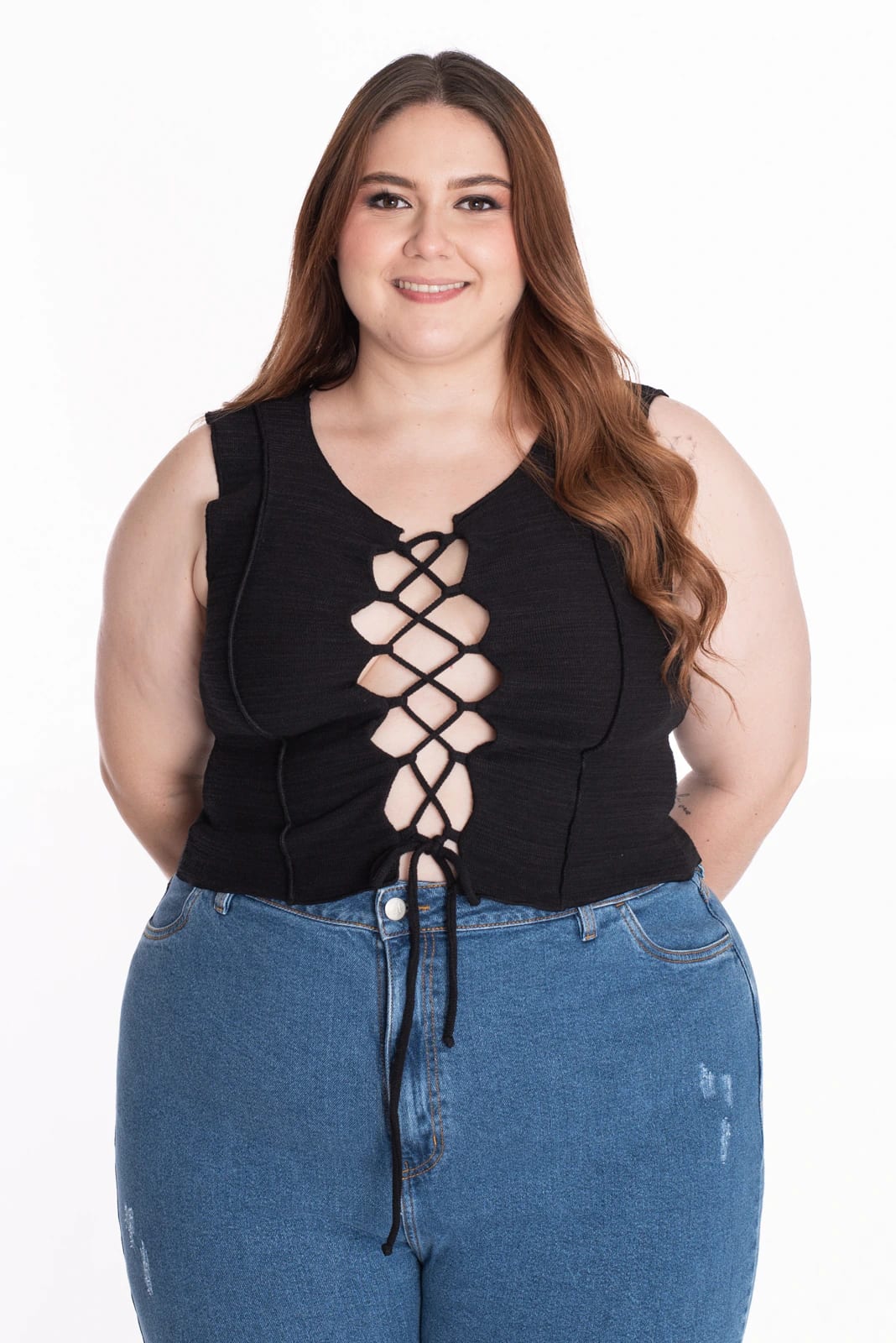 Crop Top Bonnie Negro - imagen 1