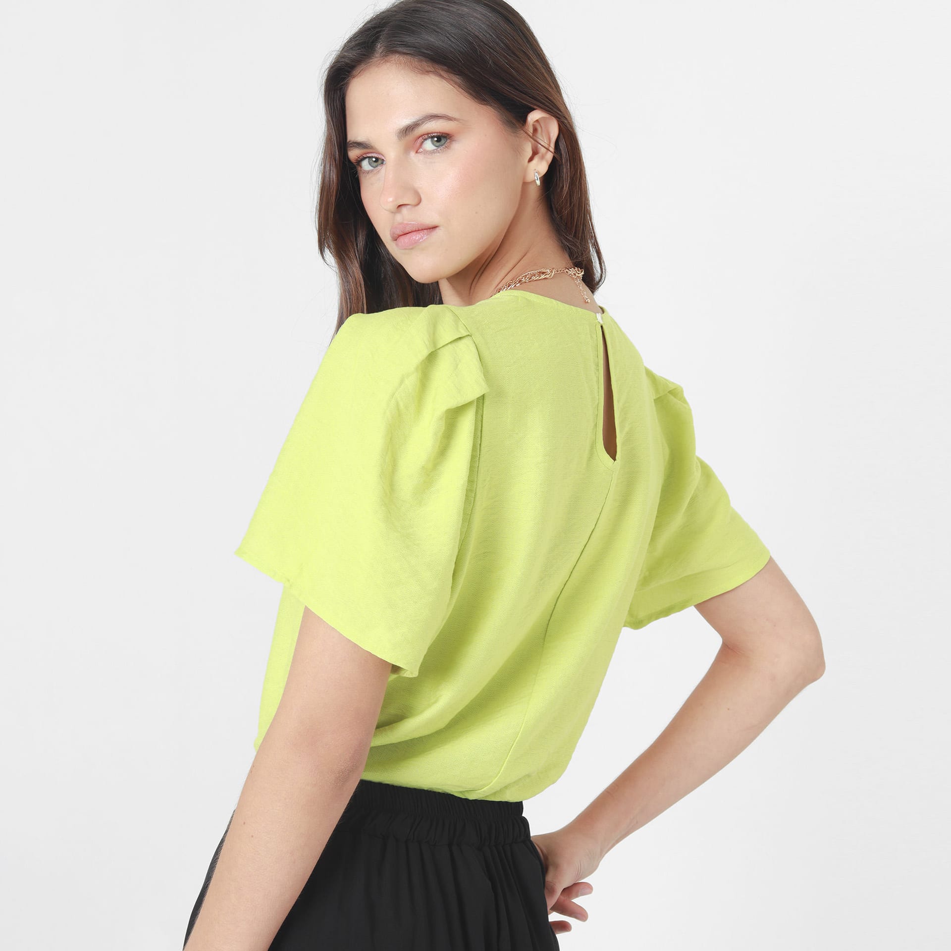 Blusa Cuello Redondo Manga Corta - imagen 2