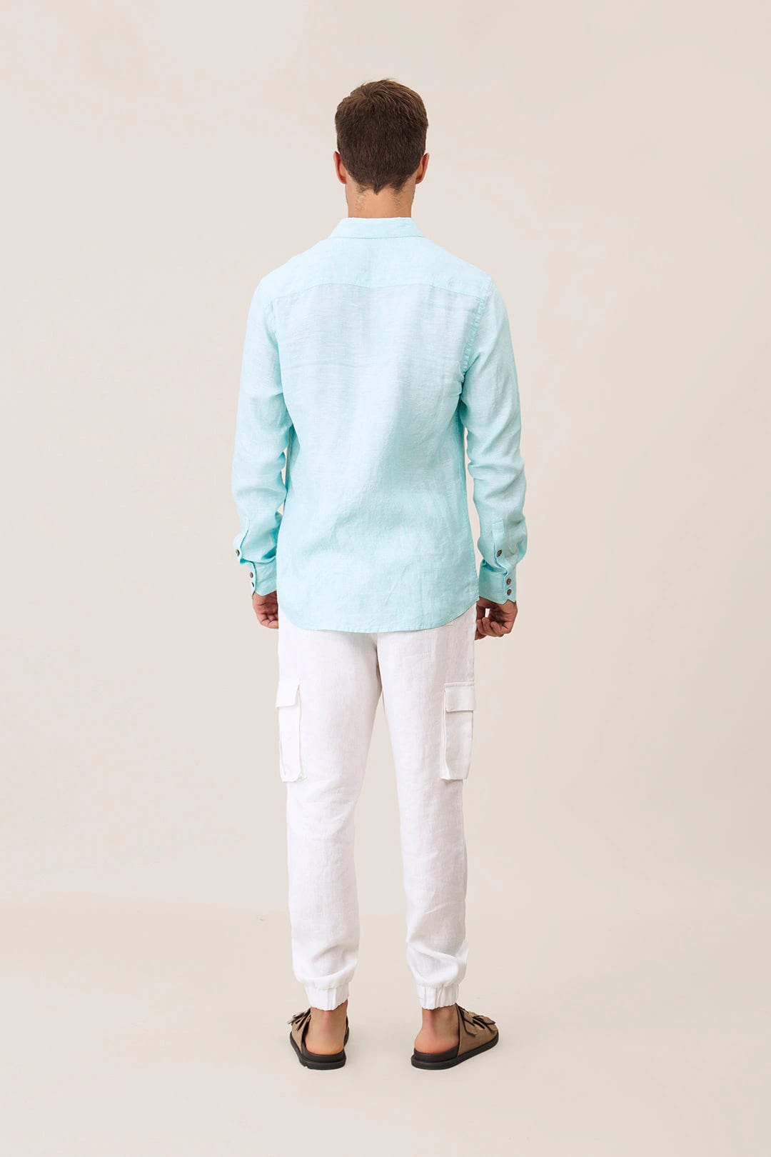 Linen Shirt Basicos Renovados Ondademar Men - imagen 2