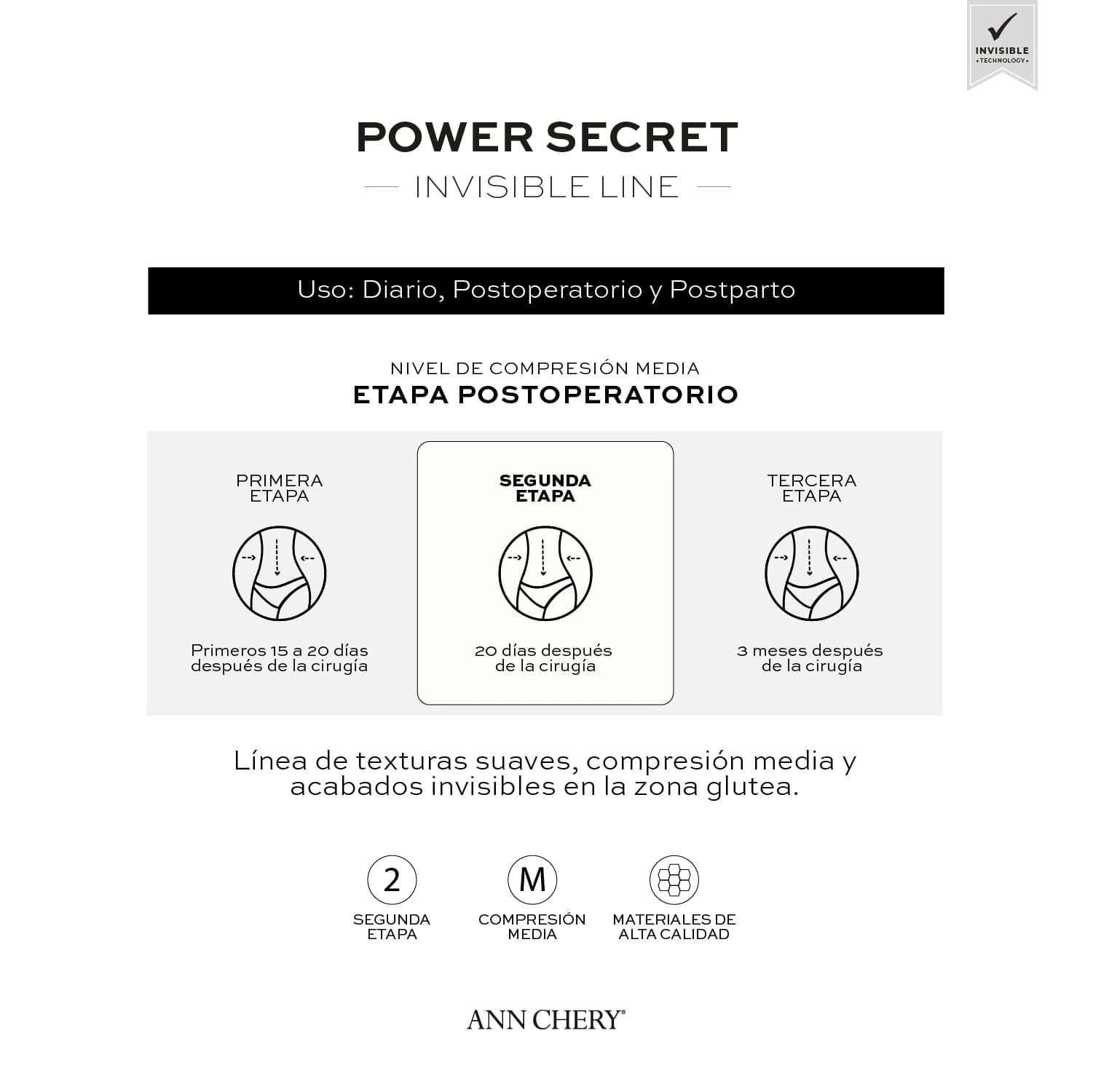 Short Levanta Cola Power Secret Mujer - imagen 4