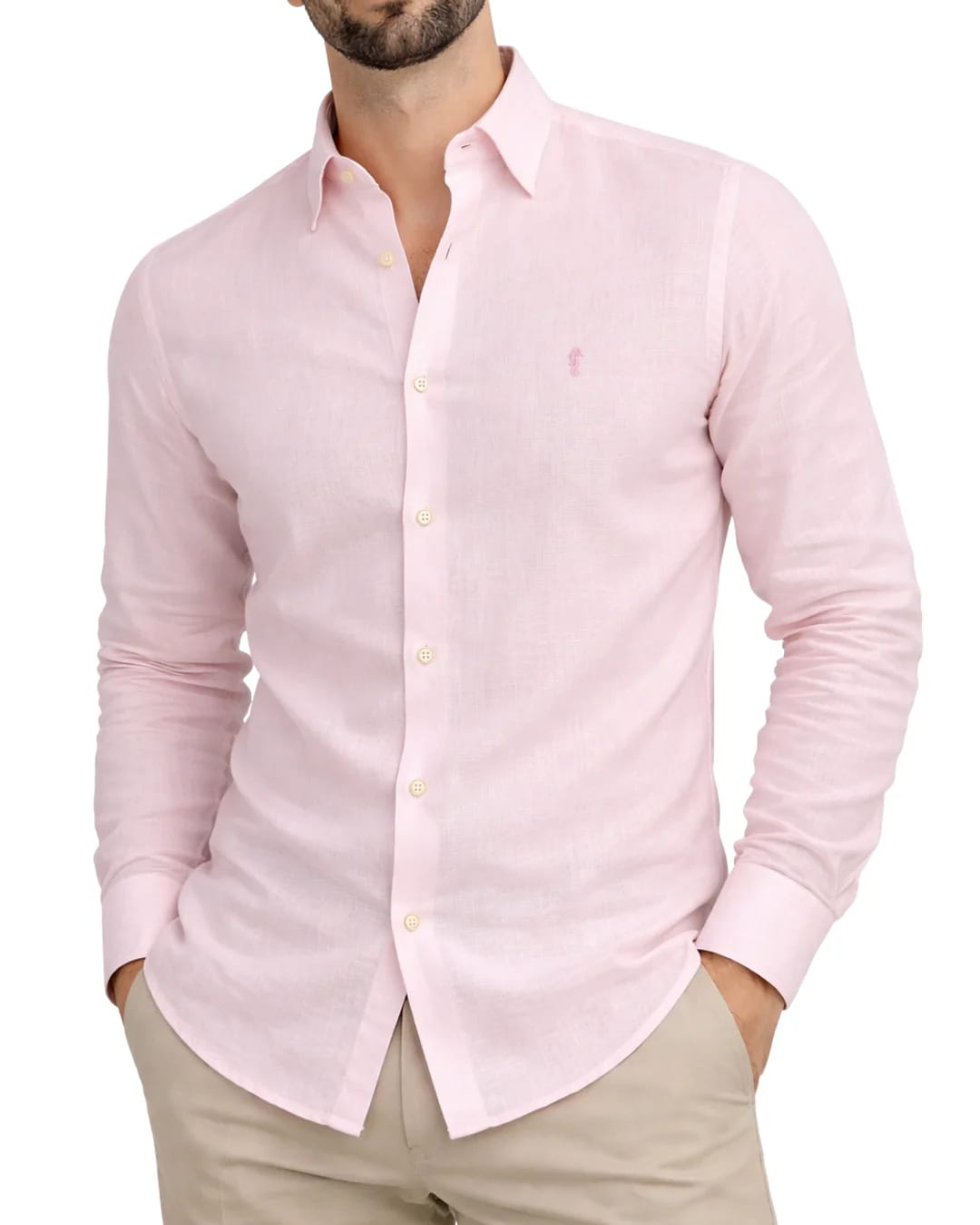 Camisa Milan Manga Larga Rosada - imagen 4