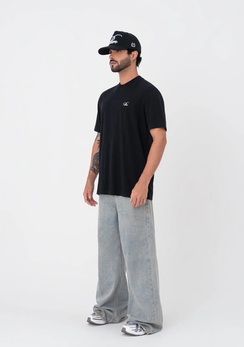 Atelier regular black t-shirt - imagen 8