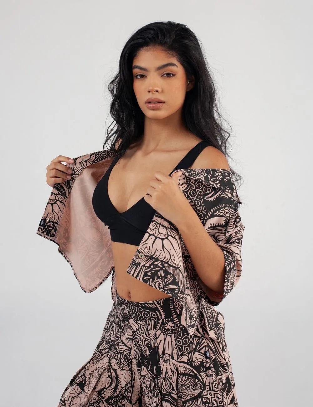 Camisa Cuello Sport manga corta Set Landsky coral Mujer - imagen 4