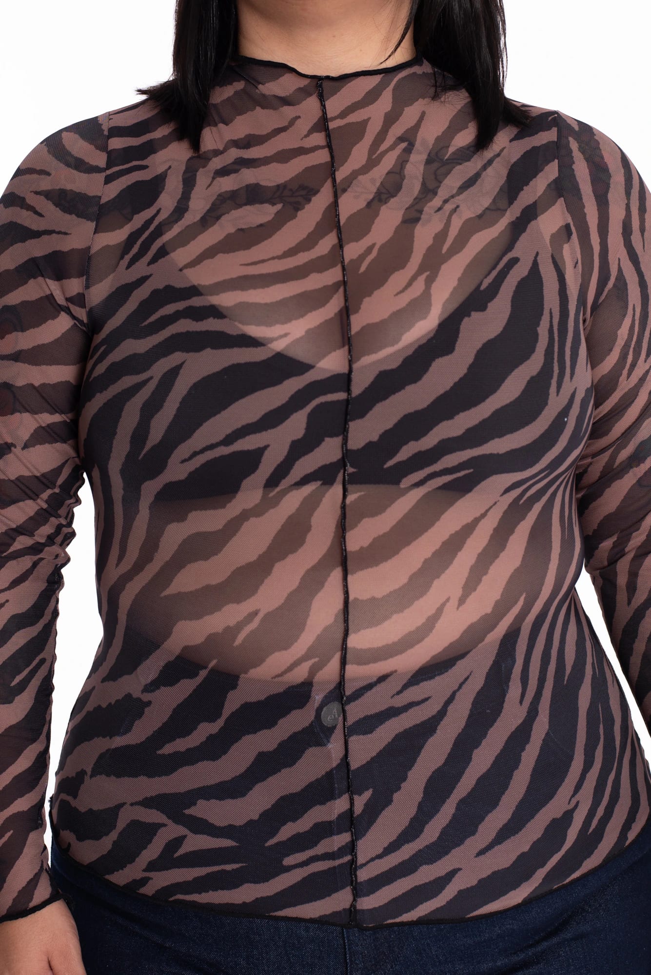 Camibuso Malla Vértical Estampado - imagen 4