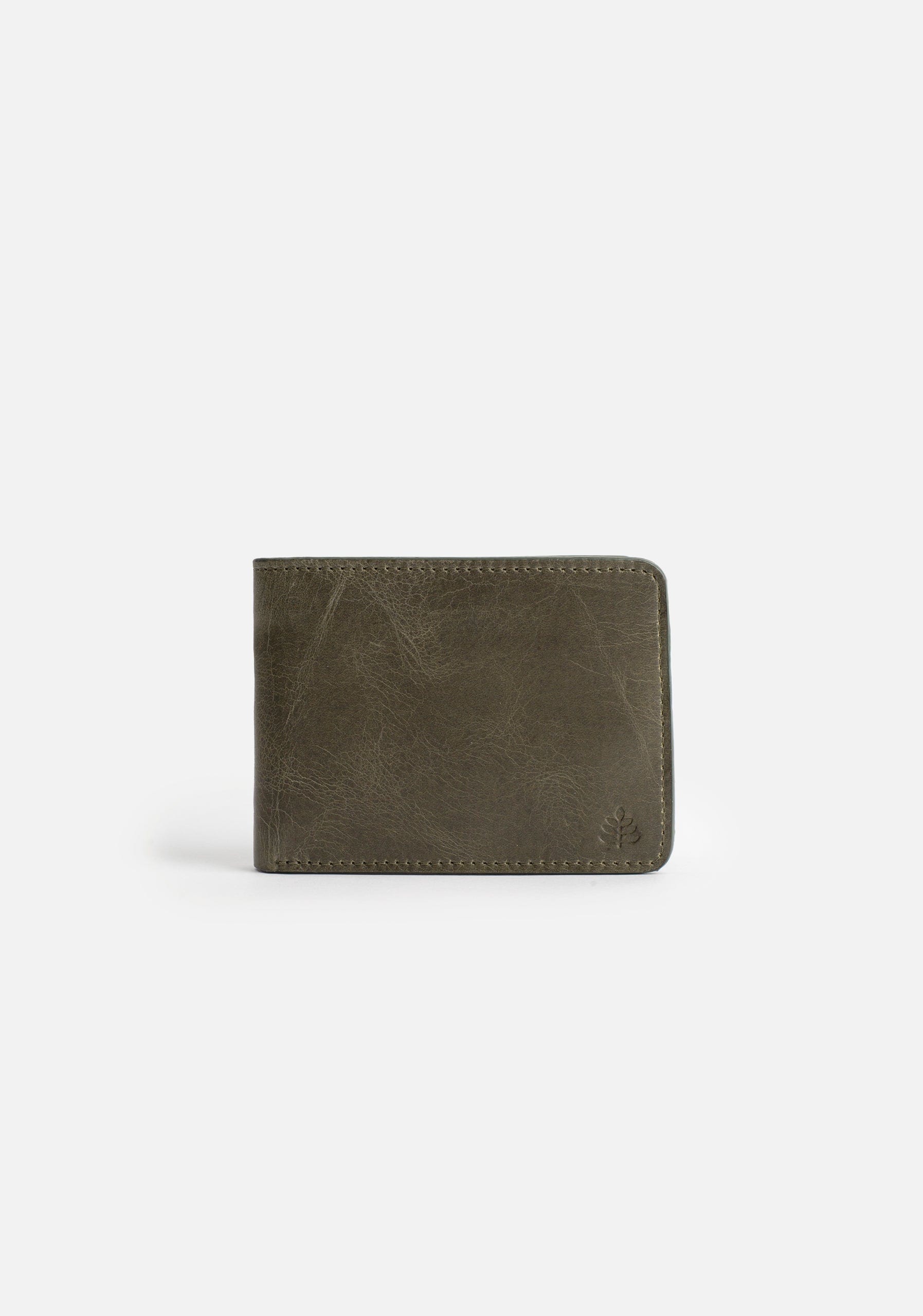 Billetera Fargo Verde Olive Int Cognac - imagen 1