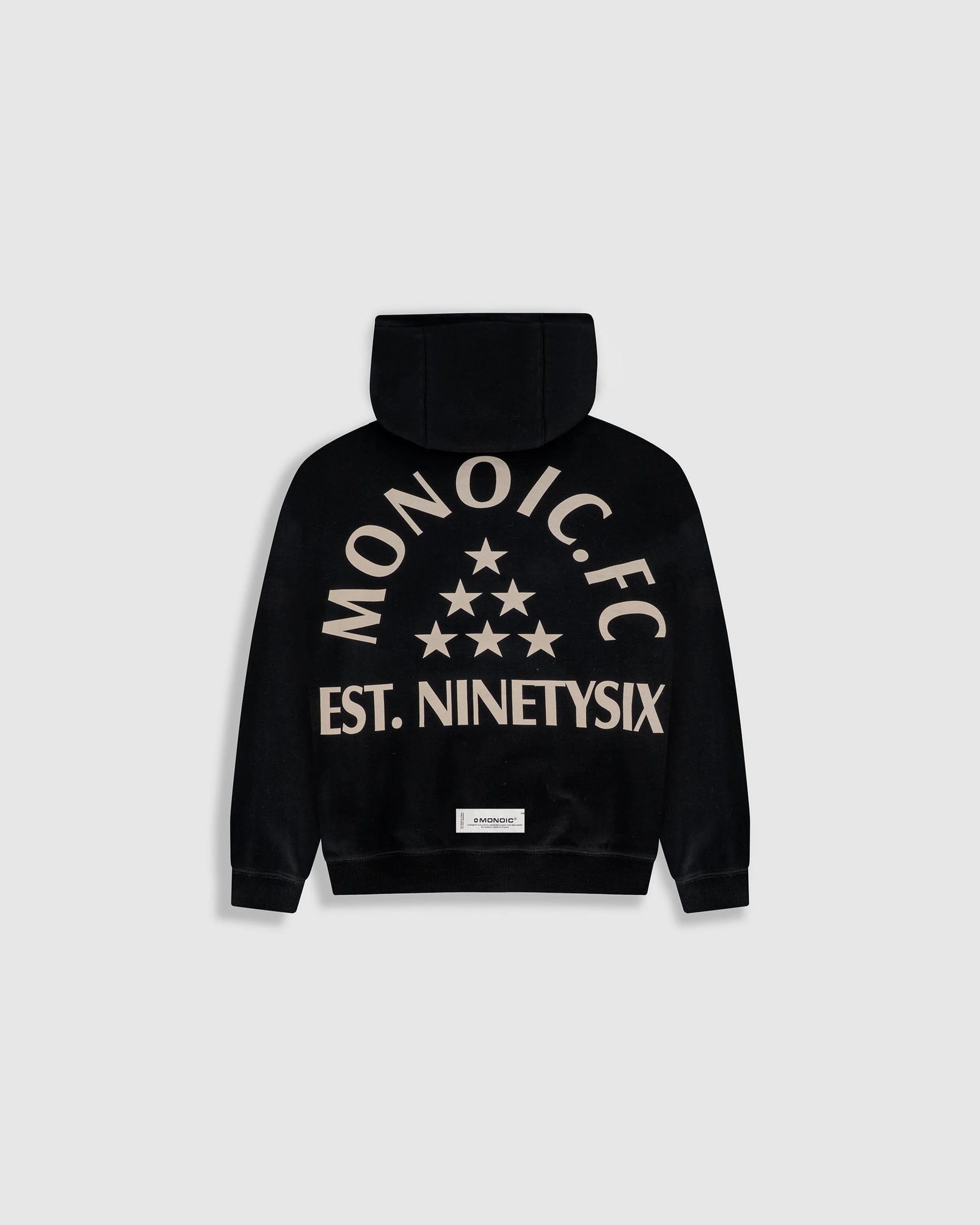 Hoodie Oversized MONOIC F.C - Negro Oscuro - imagen 8