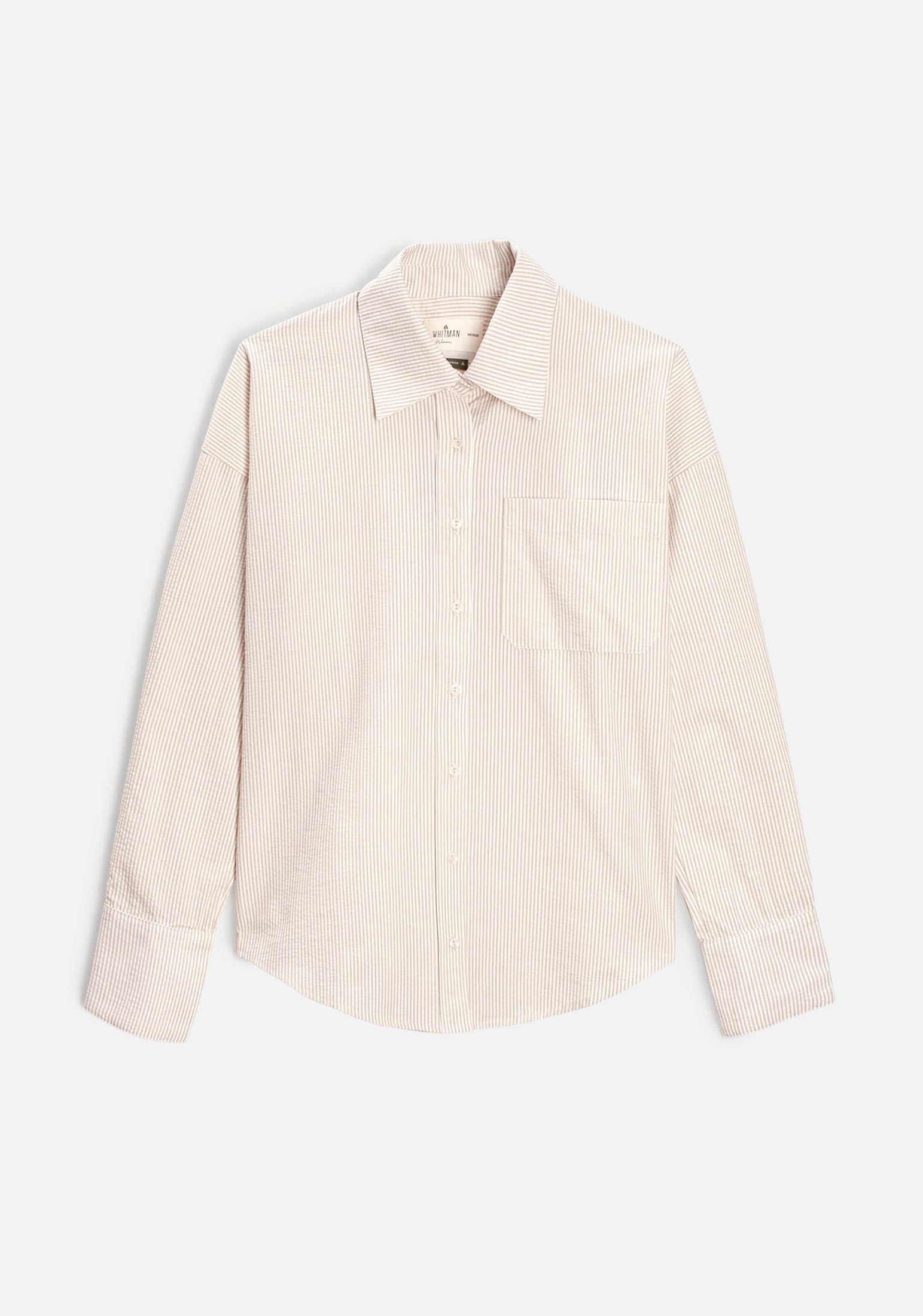 Camisa M Antonella Rayas Marfil - Beige - imagen 1