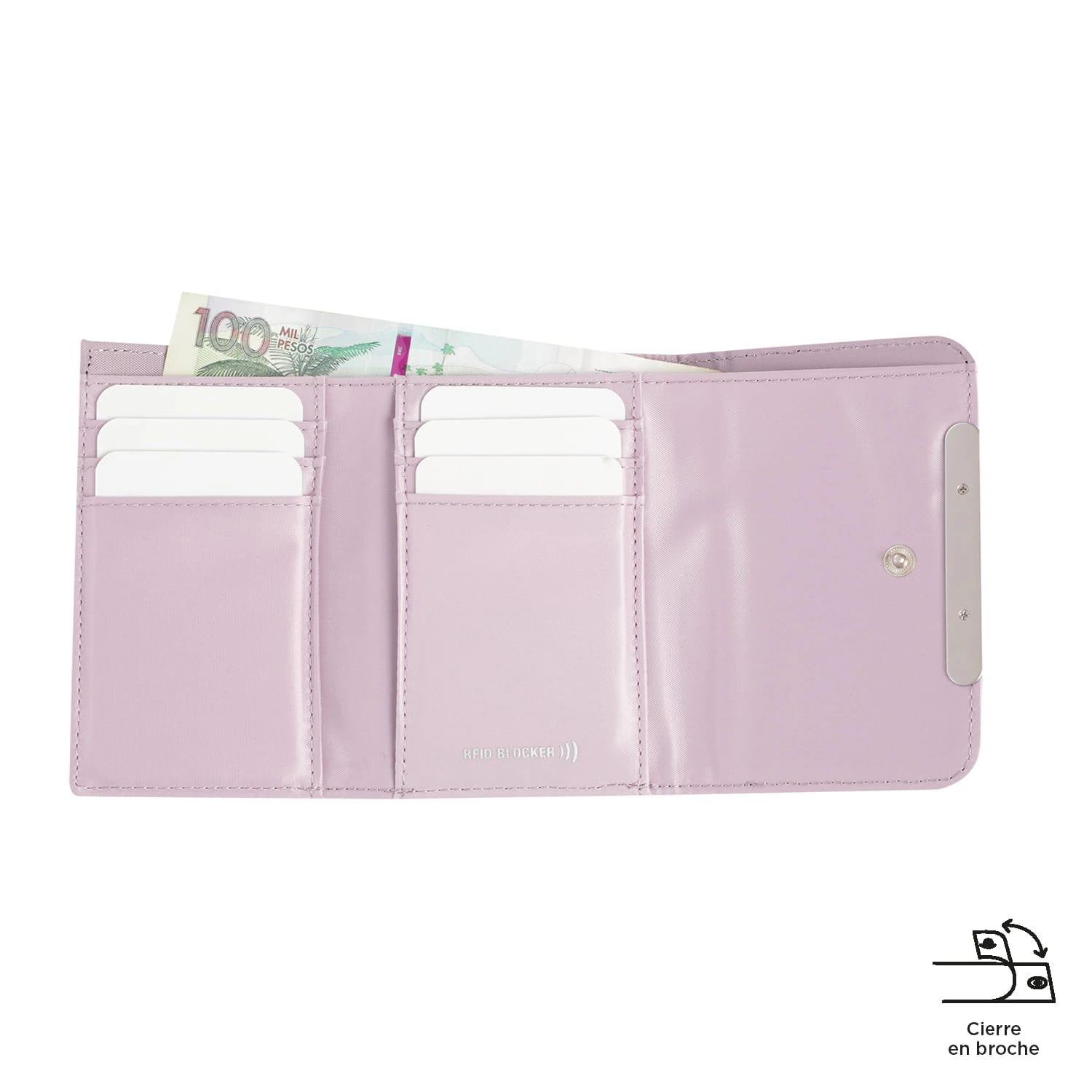 Billetera Bel con RFID Blocker Rosada - imagen 4