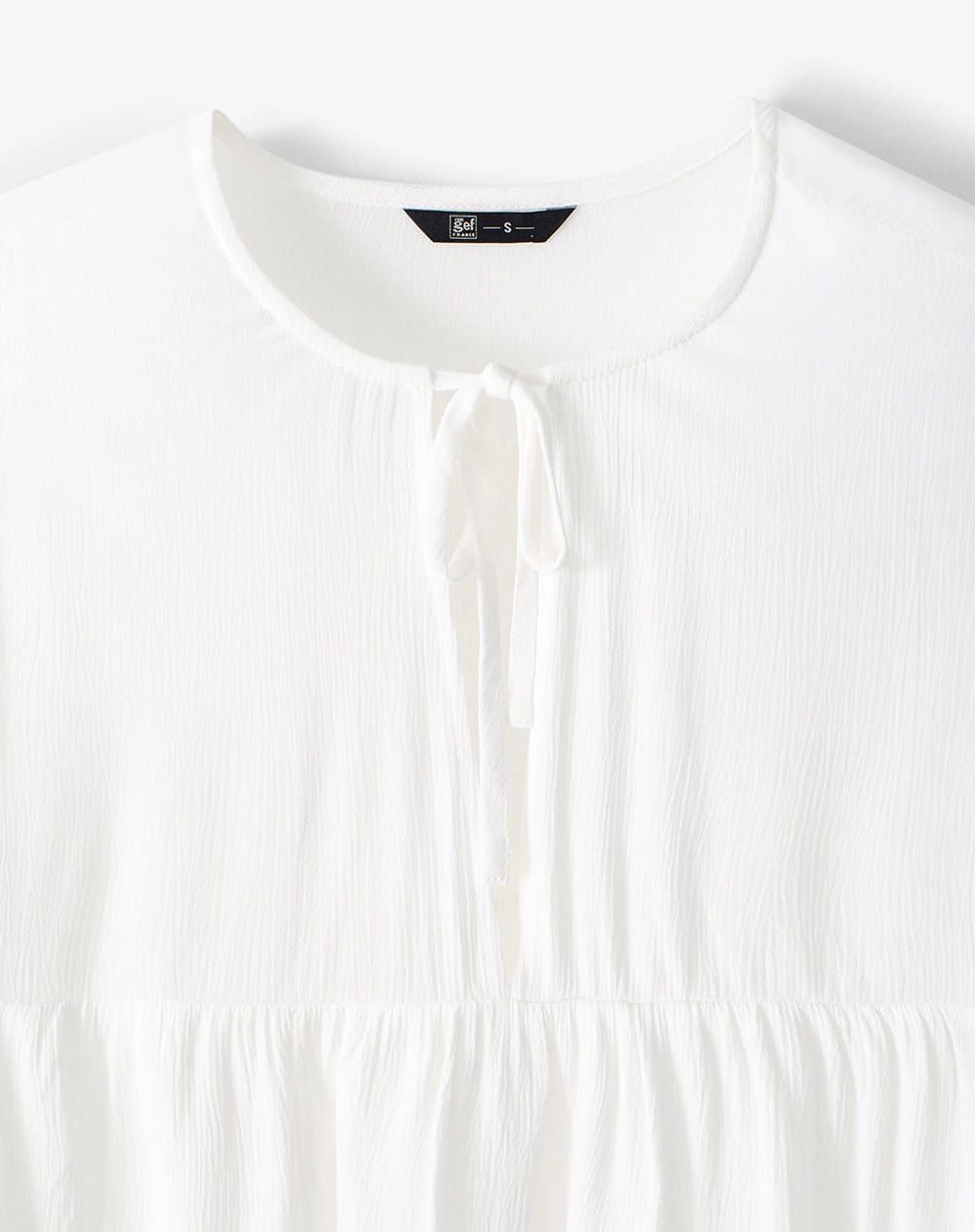 Camisa oversized manga larga blanca mujer - imagen 6