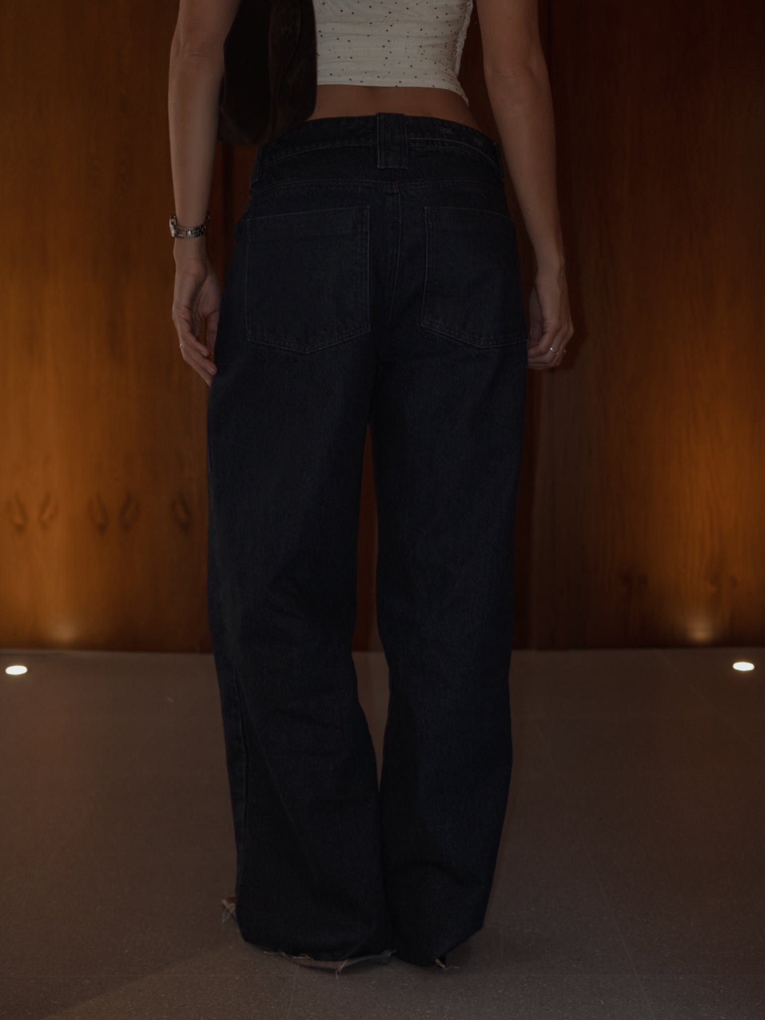 REMAKE WIDE LEG BELT JEAN - RAW DENIM - imagen 10
