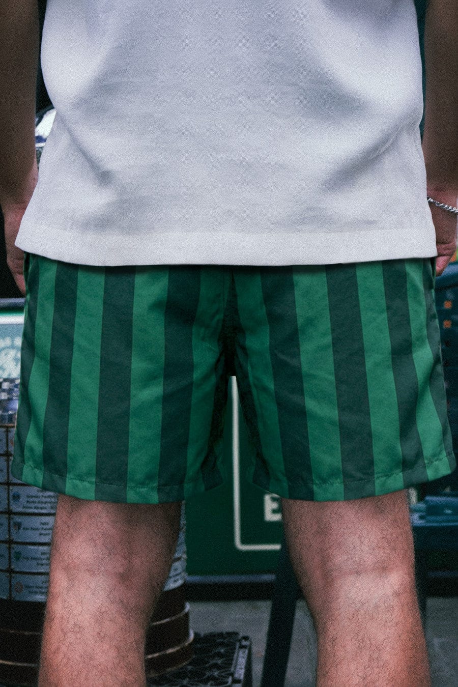 PANTALONETA RAYAS VERDE/NEGRO AN BOHIO - imagen 2