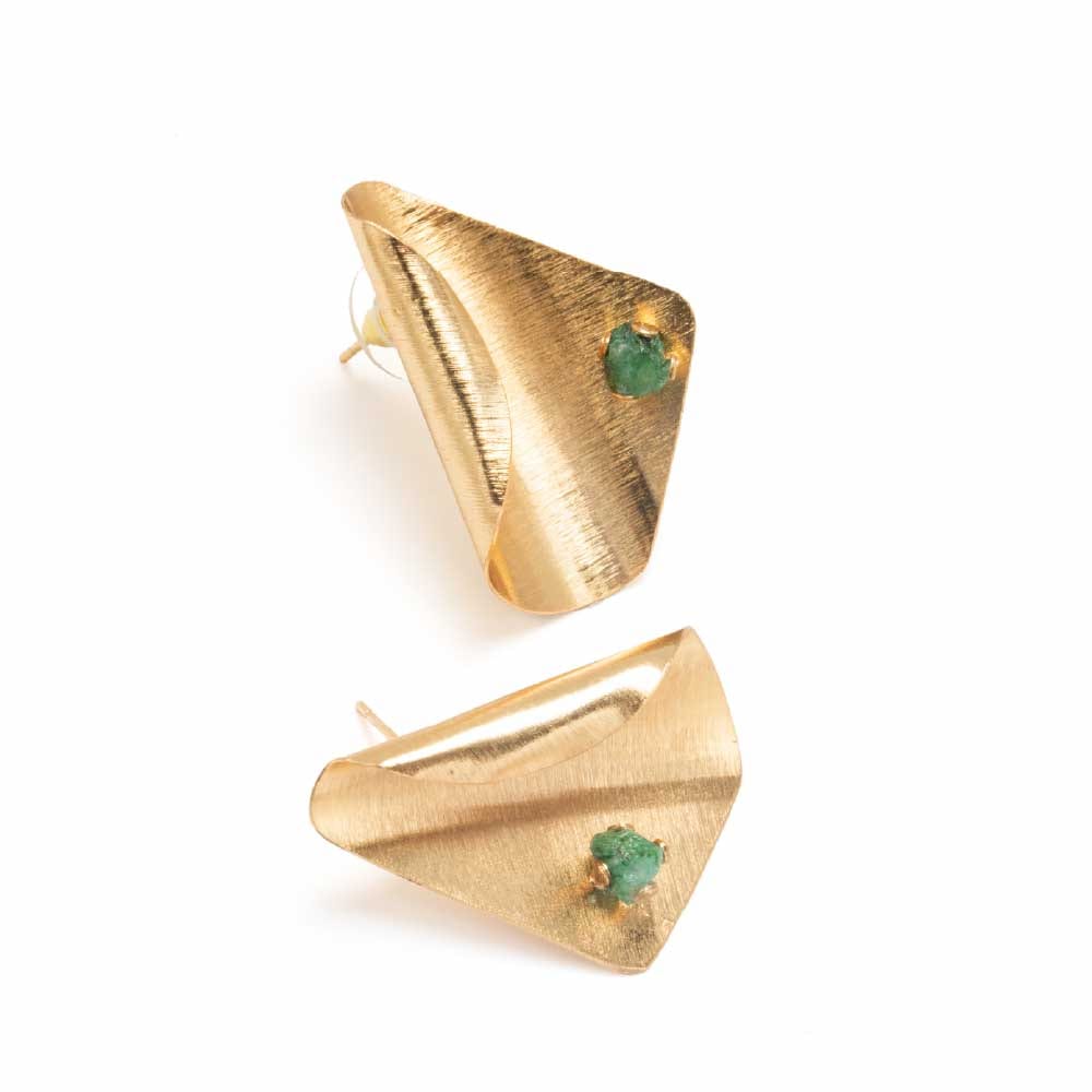 Aretes Topo Velo de Esmeralda - imagen 3