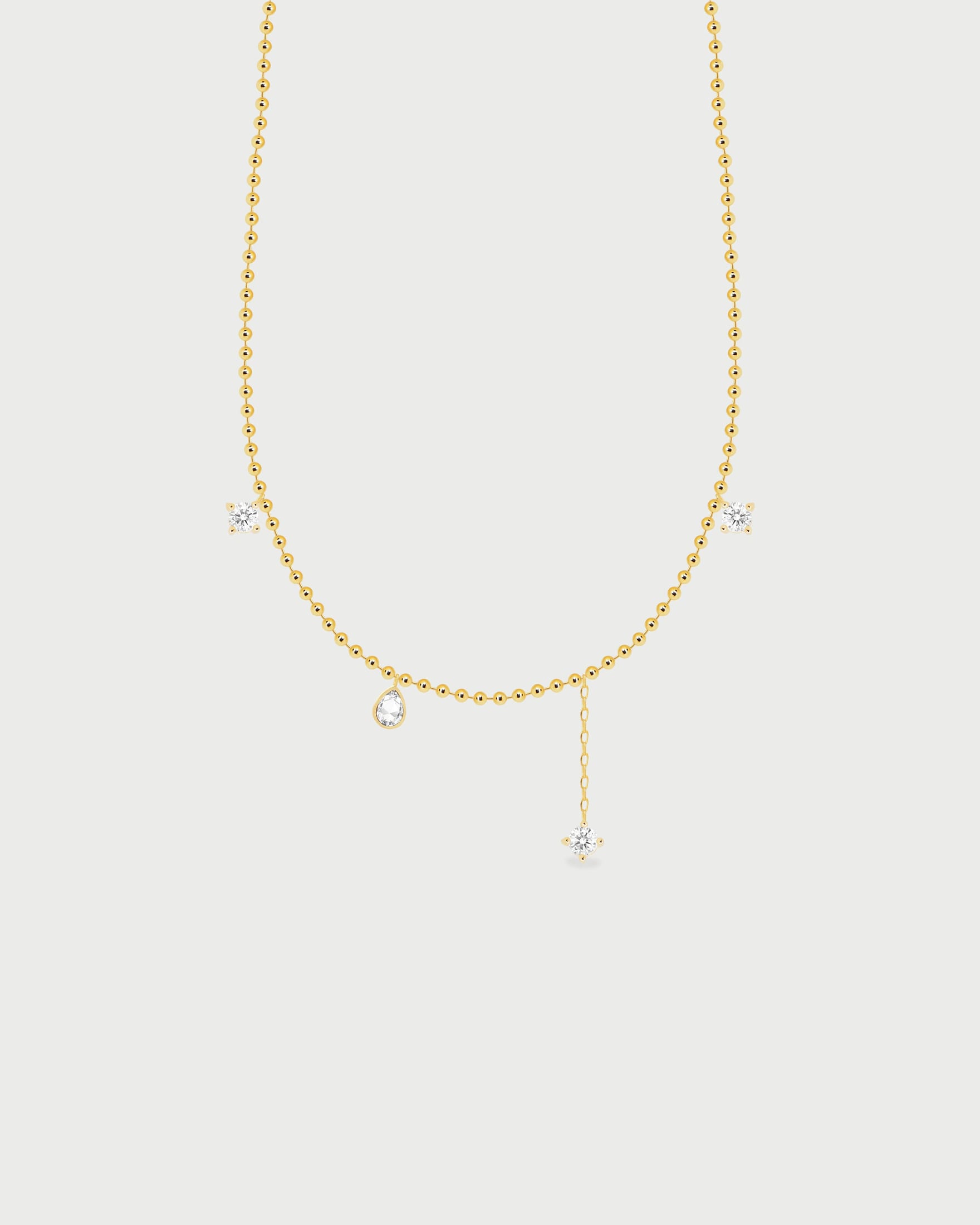 Collar 4 Cristales - Acero Inoxidable - imagen 1