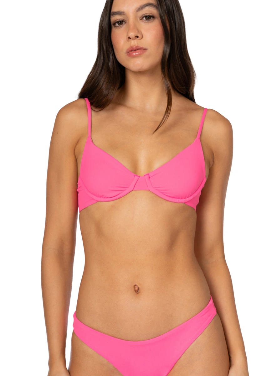 Maaji Radiant Pink Dainty Unmolded Underwire Bikini Top - imagen 5