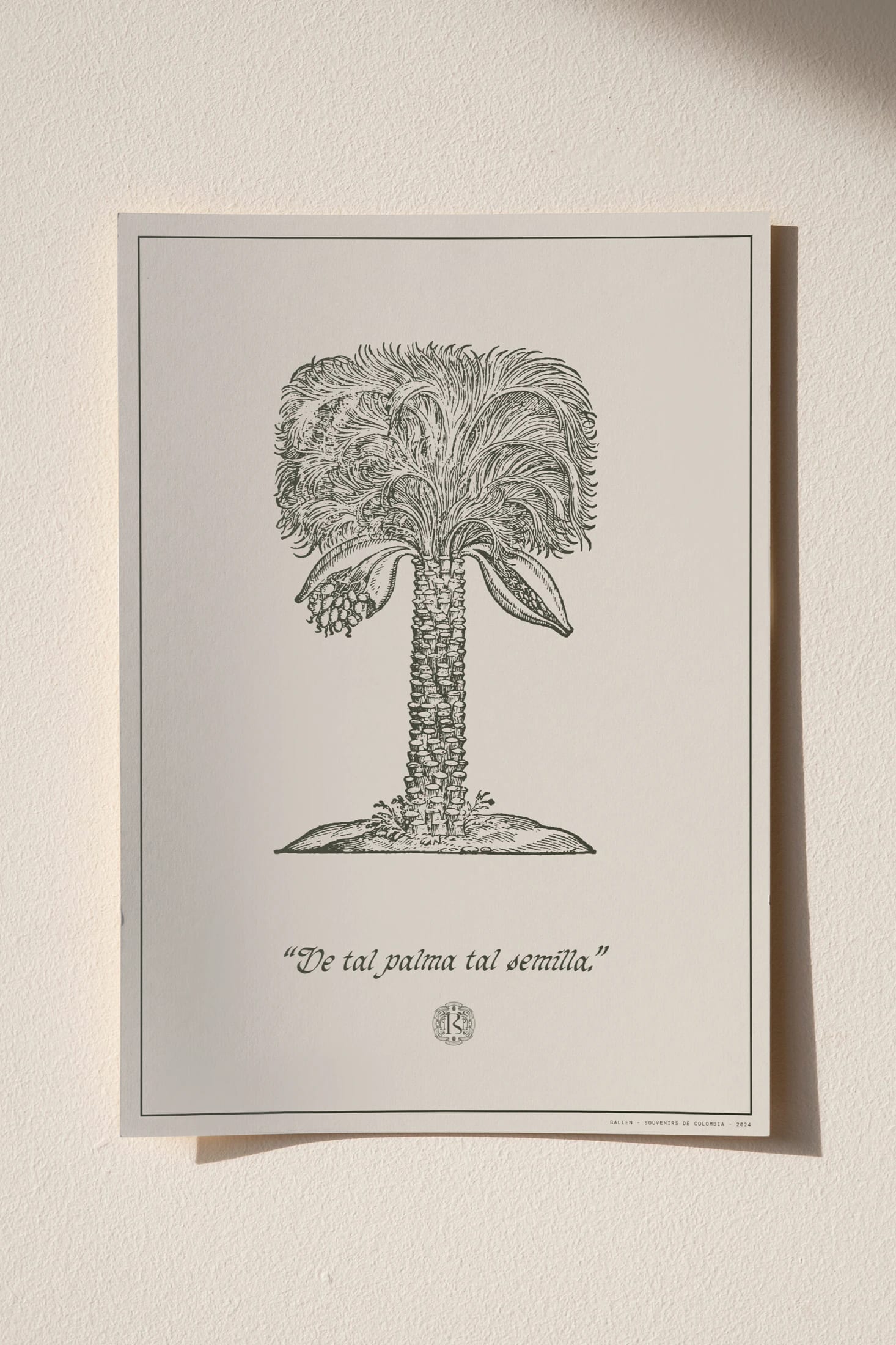 POSTER 50x70 - DE TAL PALMA TAL SEMILLA - imagen 1