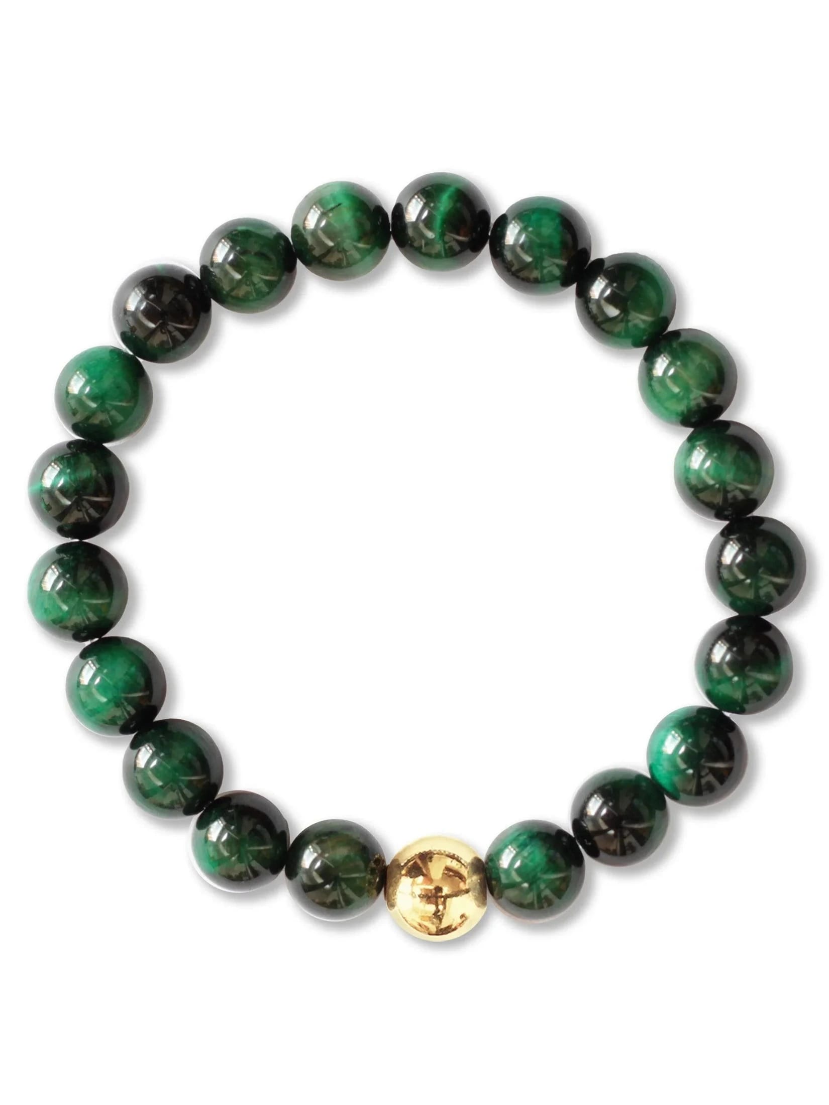Brazalete Ojo de Tigre Verde 8mm - imagen 3