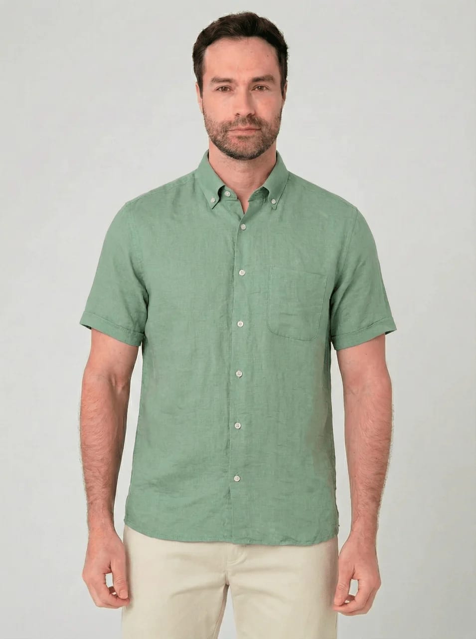 Camisa con bolsillo manga corta para hombre Jon Sonen 027225037 - imagen 2