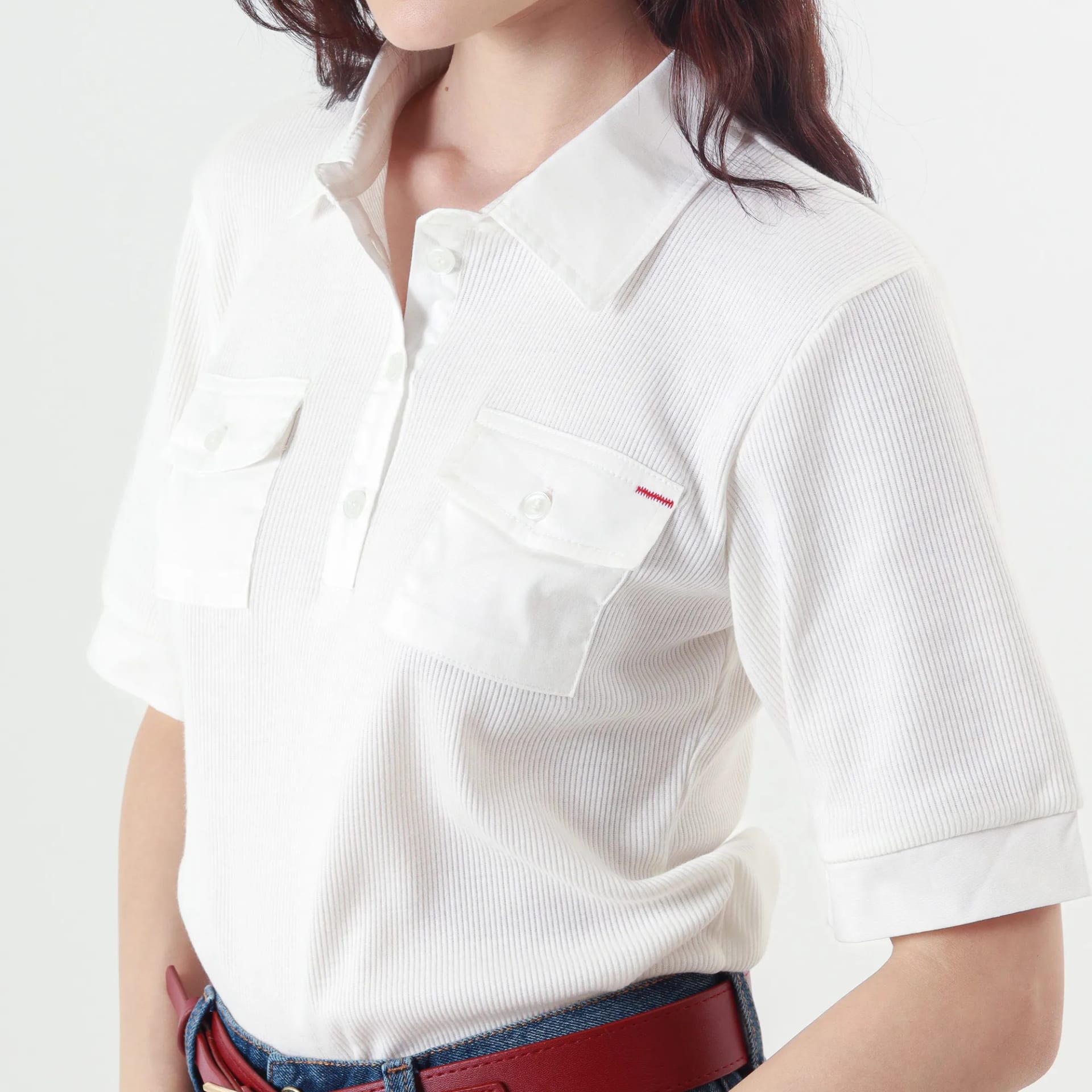 Camiseta Cuello Sport Manga Corta - imagen 1