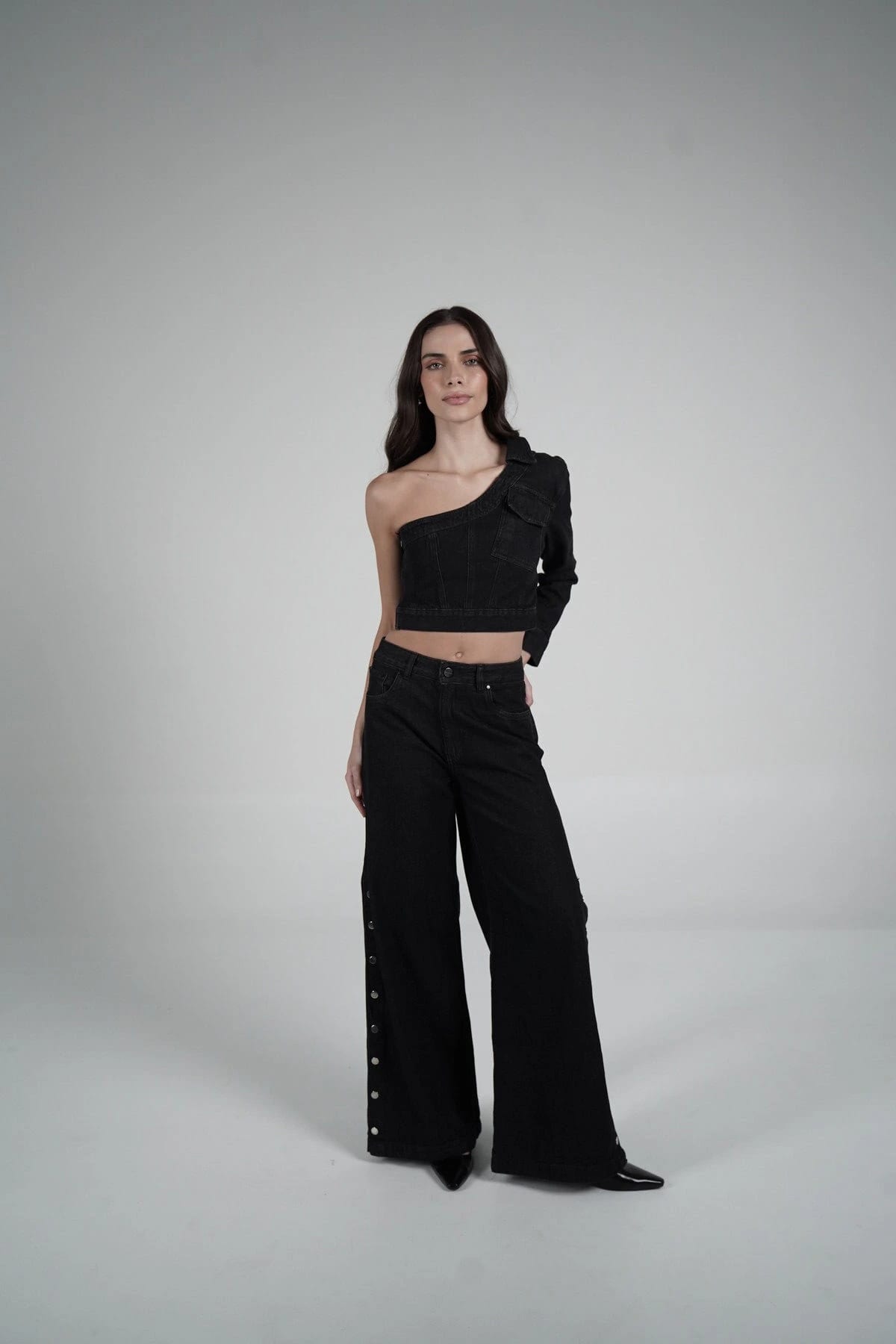 Side Buttons Jeans - imagen 1