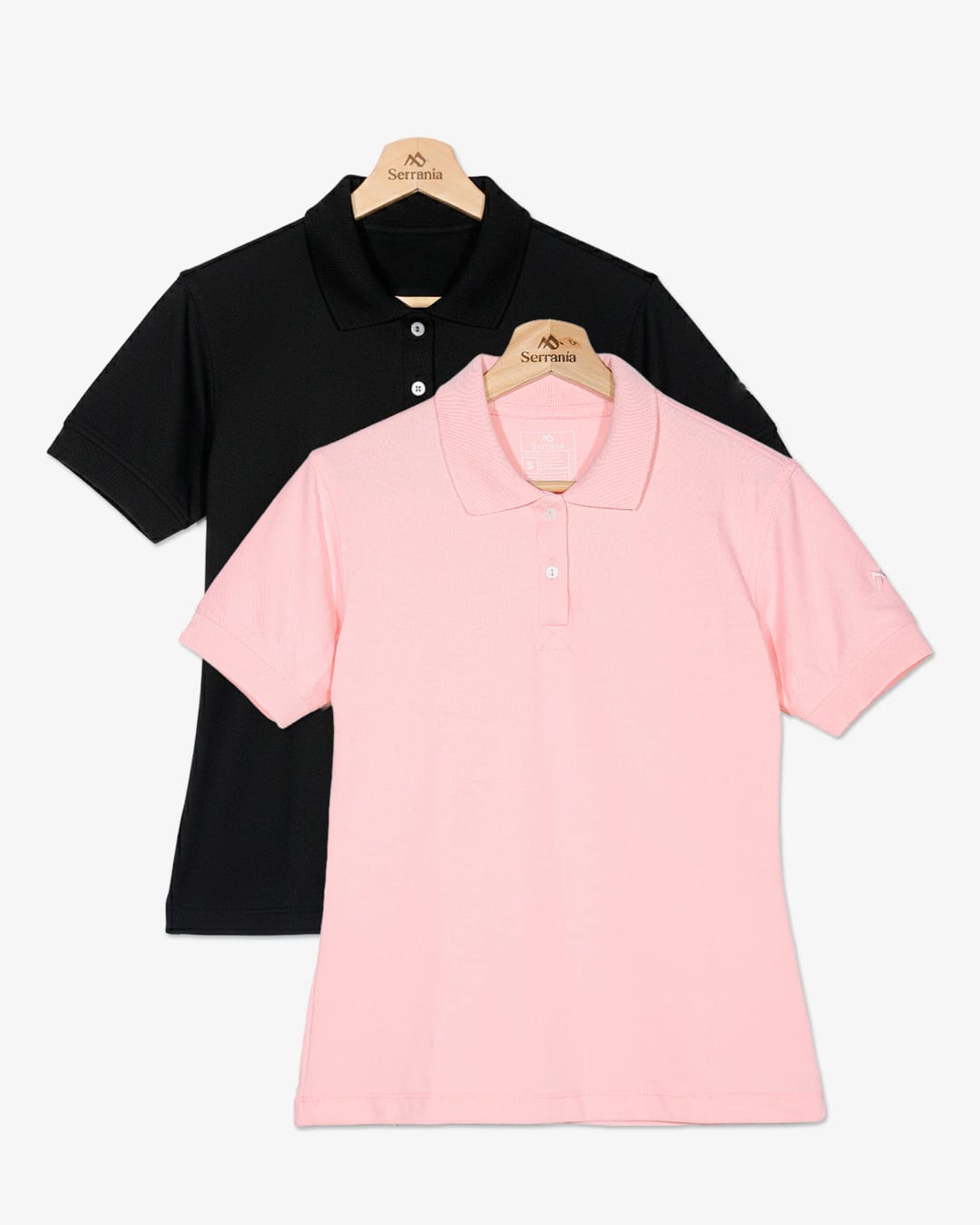 Pack de 2 Polos / Rosa Blush + Negro Noche - imagen 2